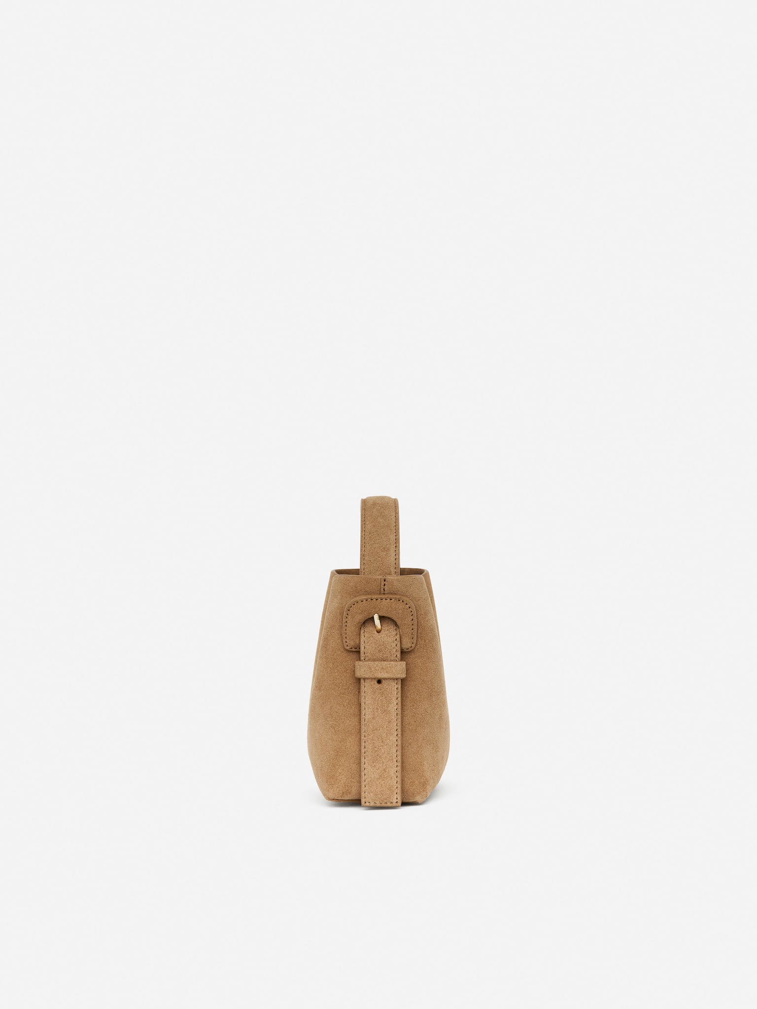 Sac bandoulière en daim - Beige - 2