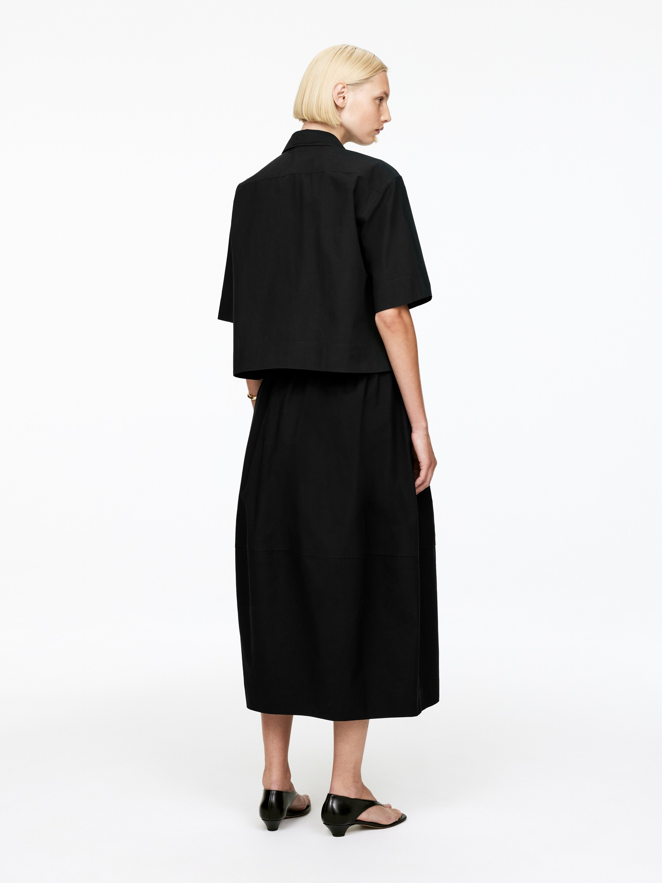 Ver imagem maior: Camisa de manga curta em algodão - Preto - SENHORA | H&M PT 2