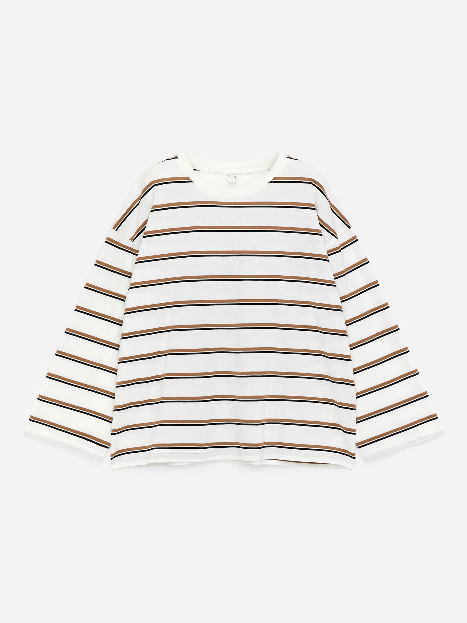 Oversized T-shirt met lange mouwen - Wit/veelkleurig/Turkoois/Zwart/Wit - 2