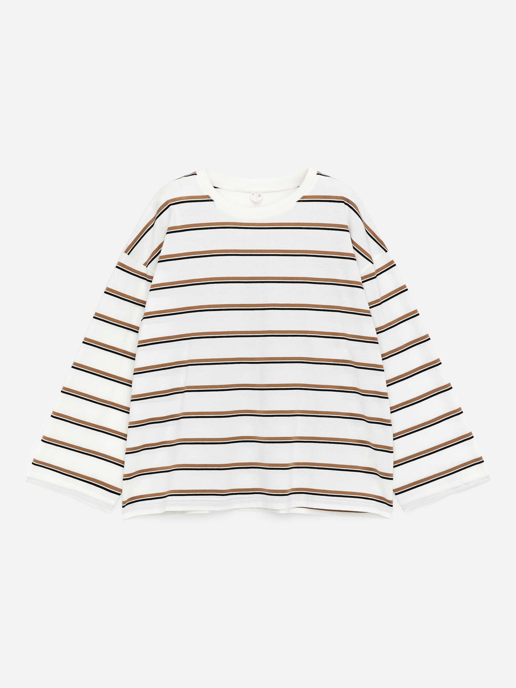 Relaxed Long-Sleeve T-Shirt - White/Multi Colour - Oversized - Women - StillMedia/DescriptiveStillLife - 1