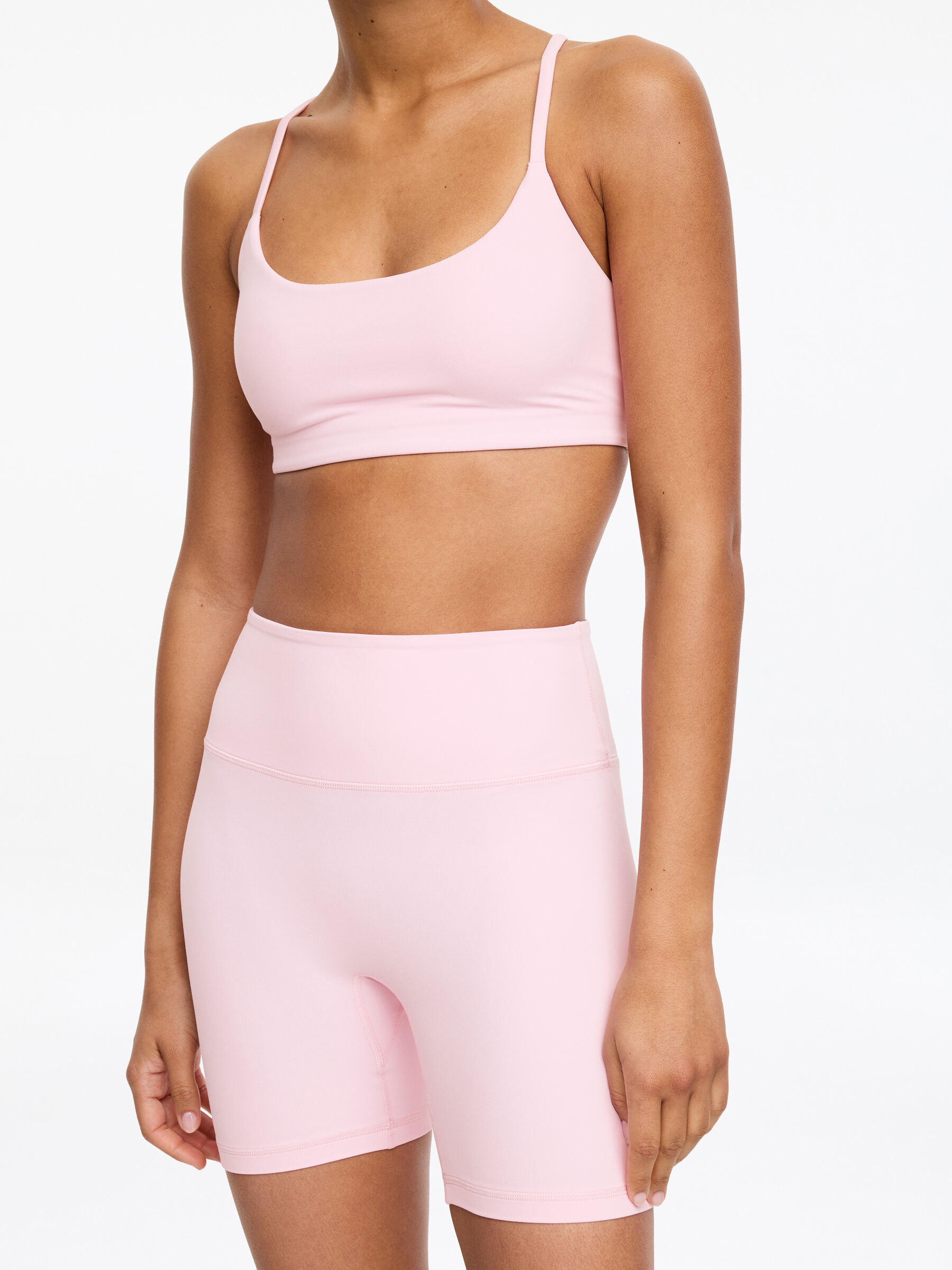 Ciclisti morbidi elasticizzati - Rosa - Slim fit - Women - StillMedia/Lookbook - 4