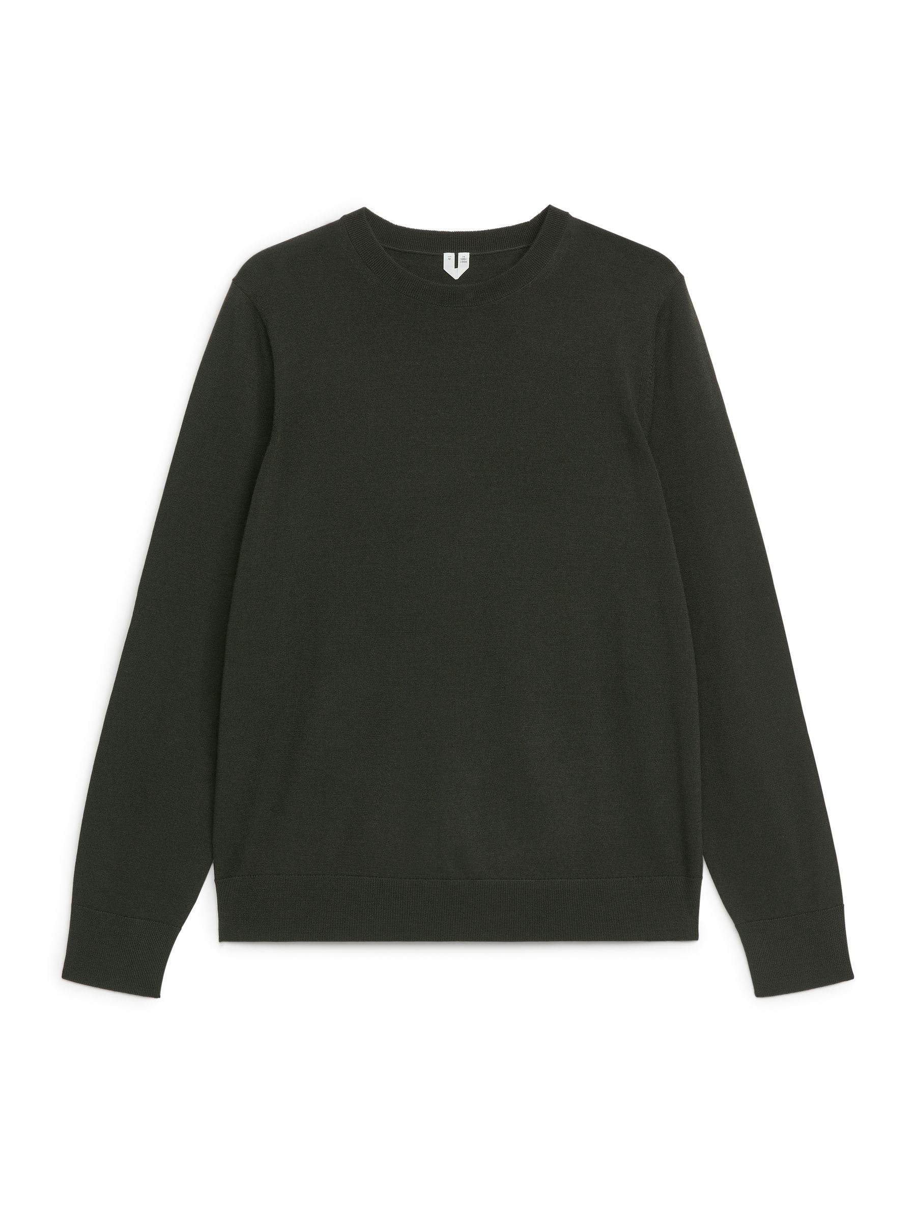 Feinstrickpullover aus Merinowolle - Dunkelgrün - Regular Fit - Herren - StillMedia/DescriptiveStillLife - 1