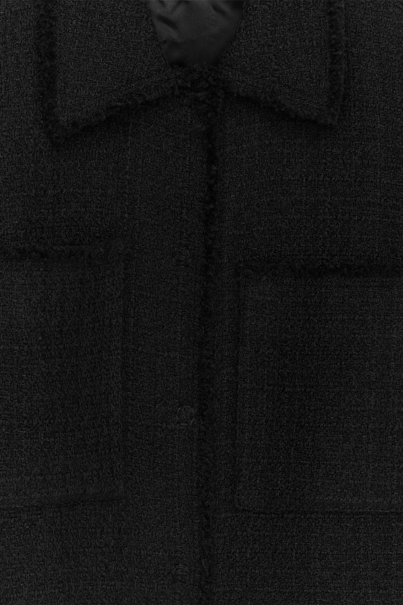 Jacka i bouclé - Svart - 7