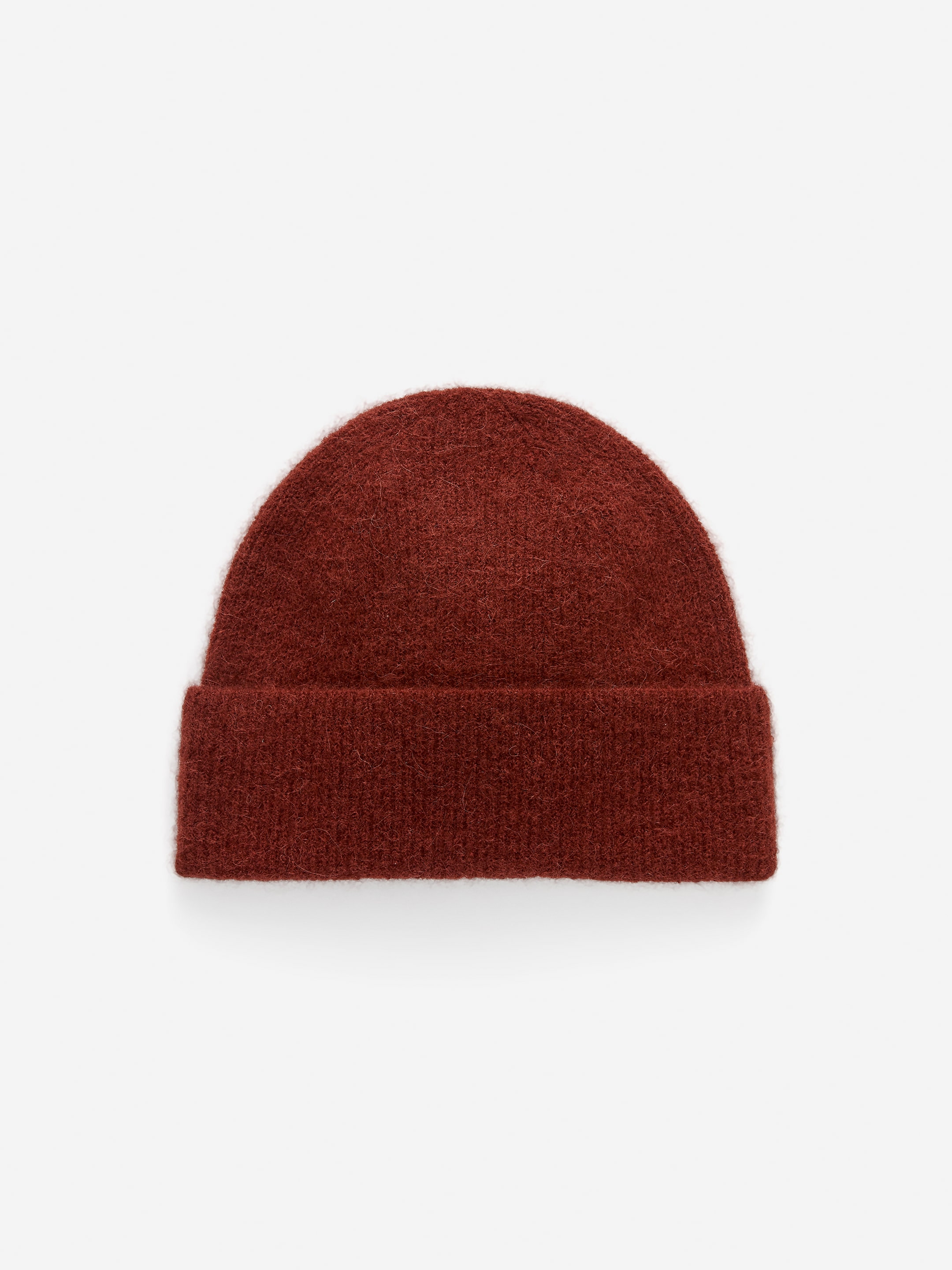 Alpaca-Wool Blend Beanie-Red-16867