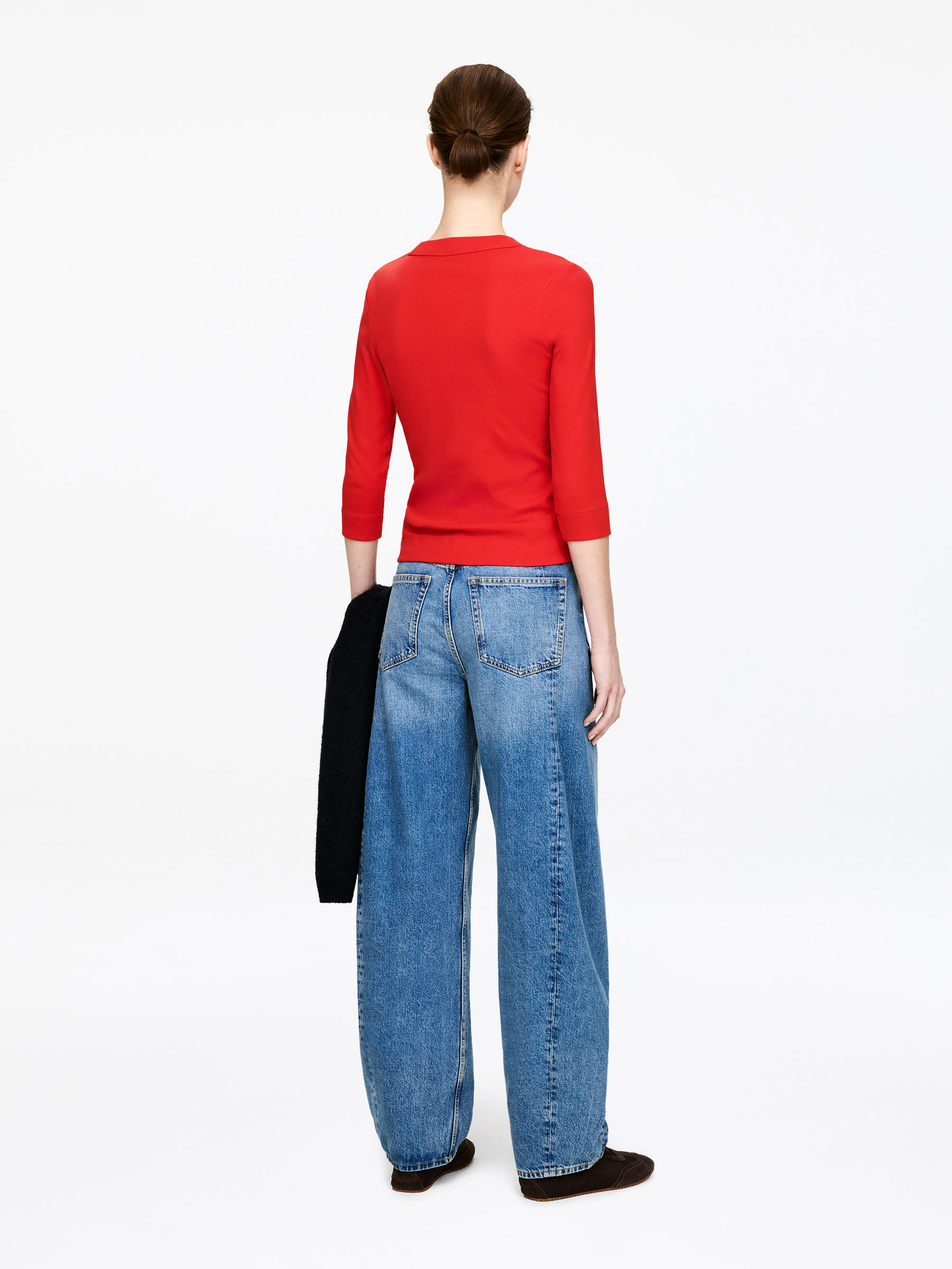 Rib Top - Red - Slim fit - Women - StillMedia/Lookbook - 6