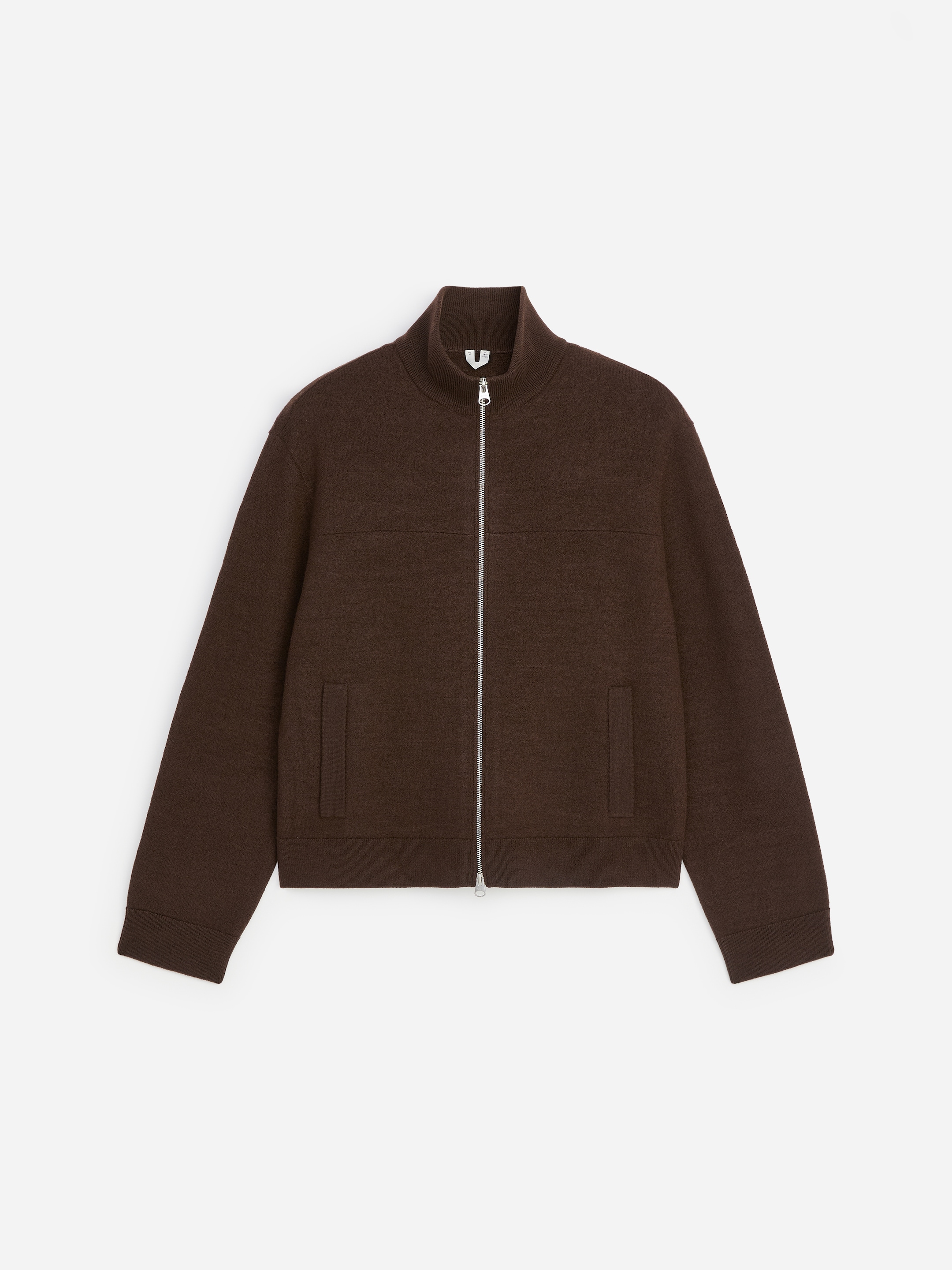 Chaqueta de lana con cremallera - Marrón - Corte estándar - men - StillMedia/DescriptiveStillLife - 1