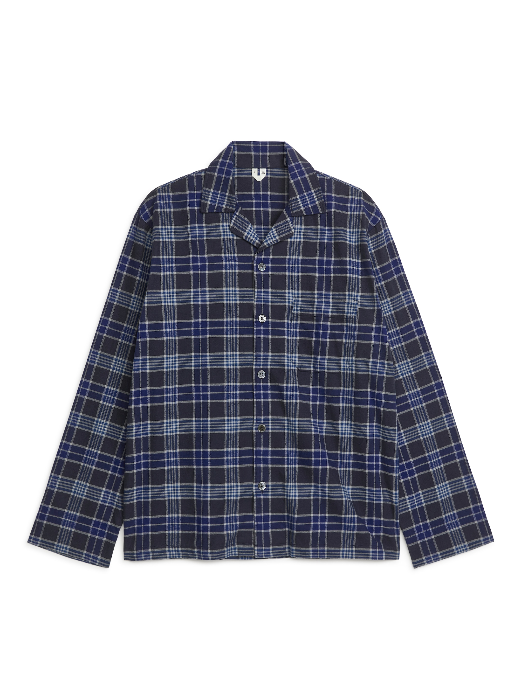 Flannel Pyjama Shirt - Blue/Checked - Regular fit - Men - StillMedia/DescriptiveStillLife - 2