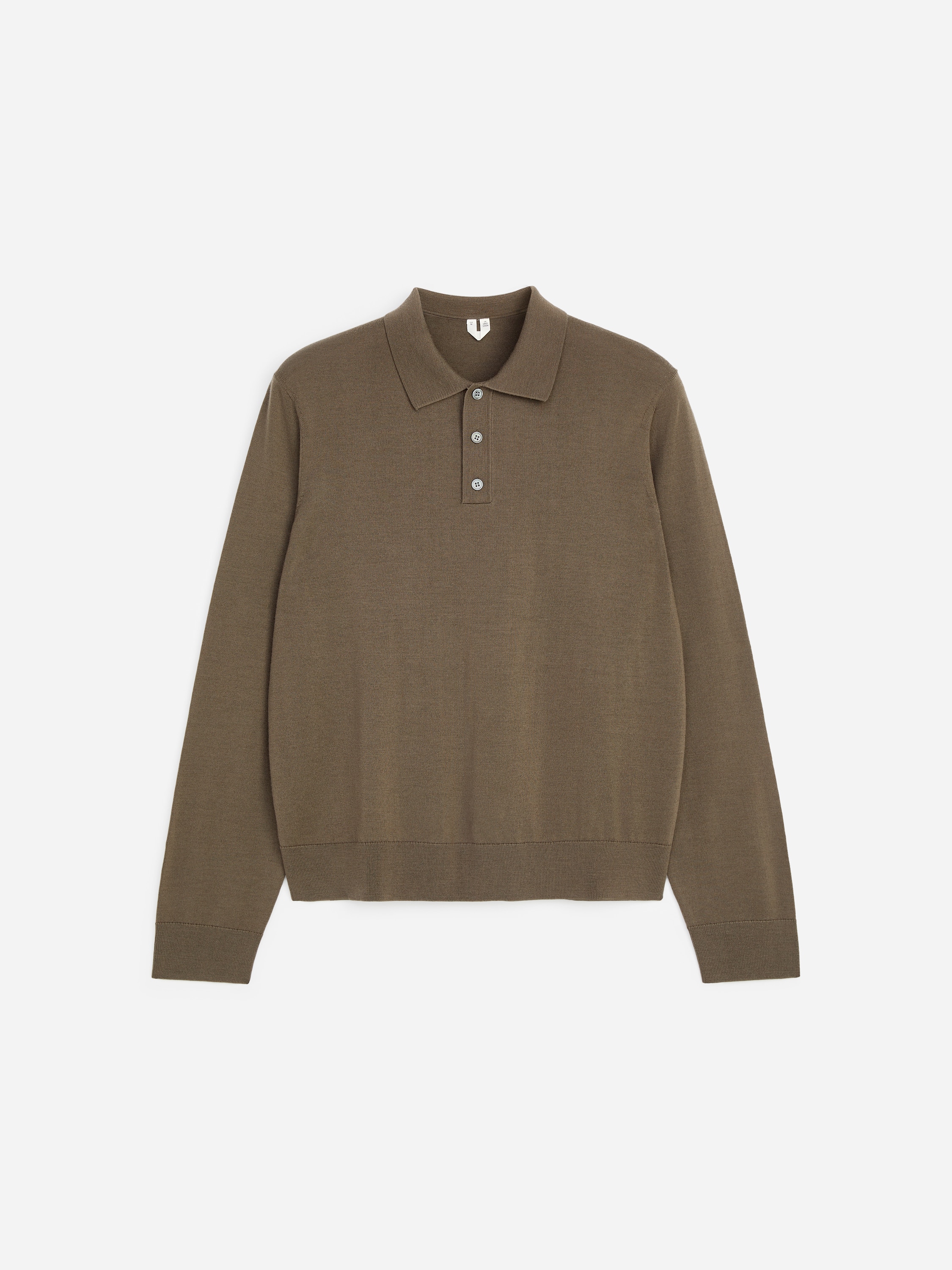 Polo en laine mérinos - Taupe/Noir/Gris acier/Bleu foncé/Mauve foncé