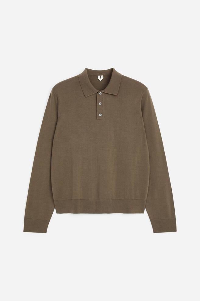 Polopullover aus Merinowolle - Graubraun/Dunkelblau/Stahlgrau/Schwarz/Dunkellila/Schwarz - 1