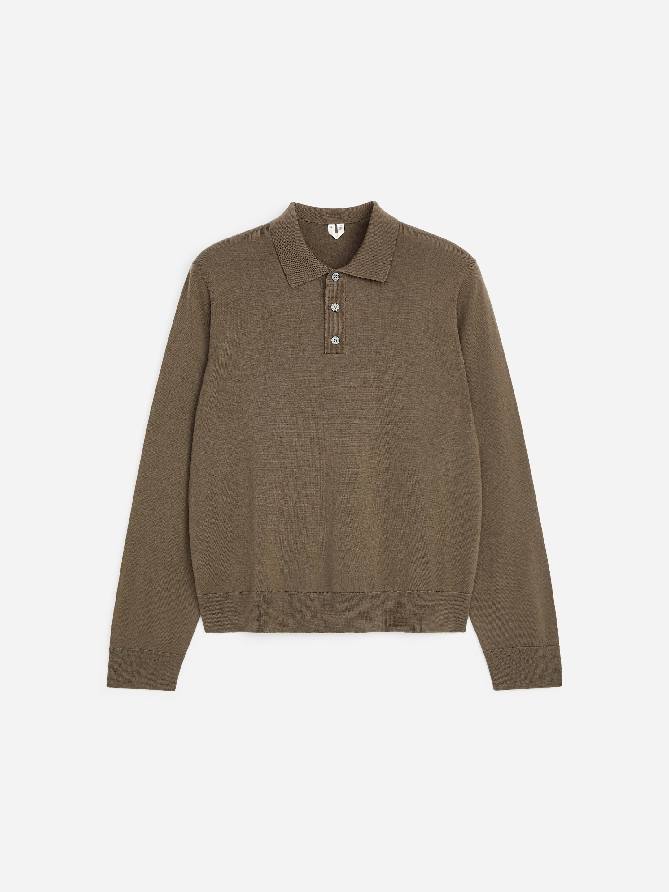 Merino Polo Jumper - Mole - Regular fit - men - StillMedia/DescriptiveStillLife - 1