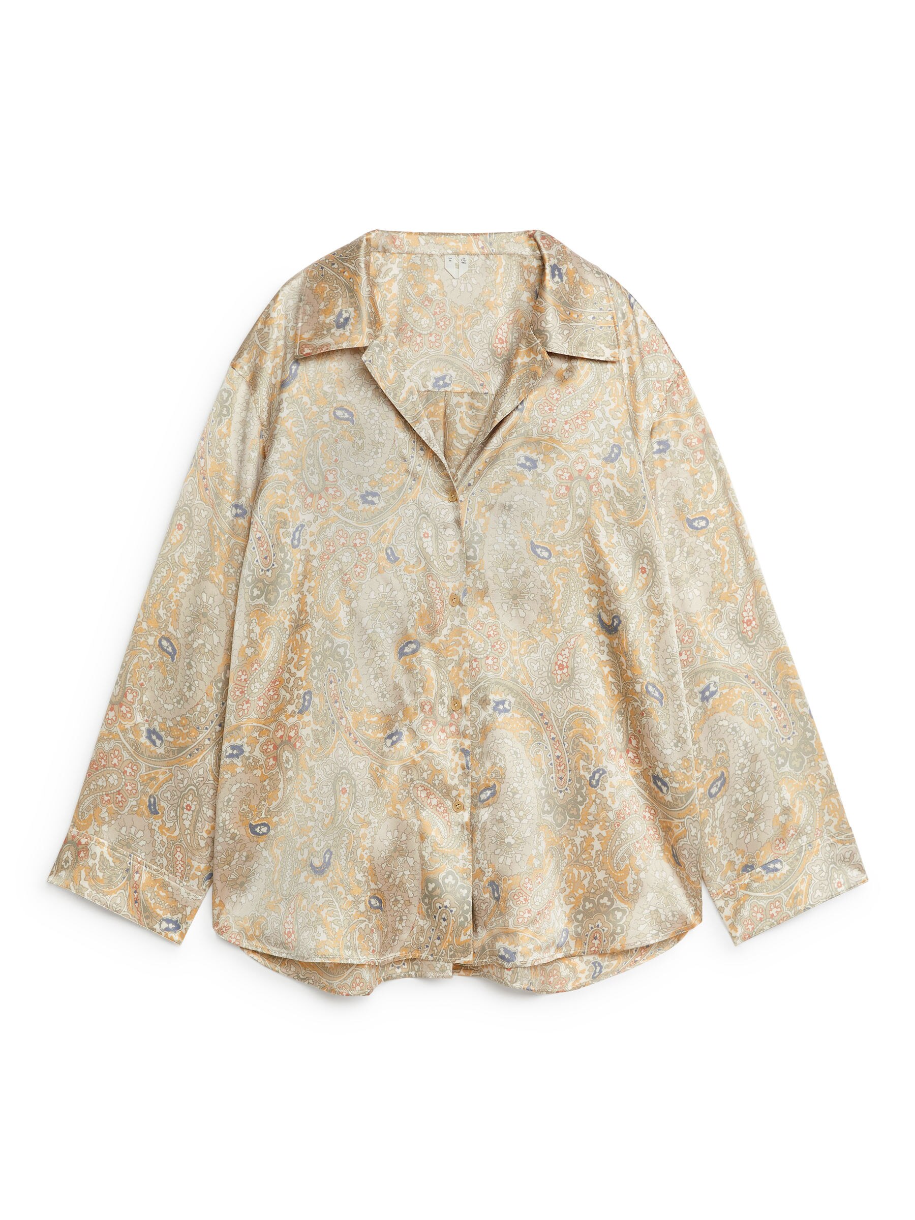 Legere Seidenbluse-#EDE3D0-6083