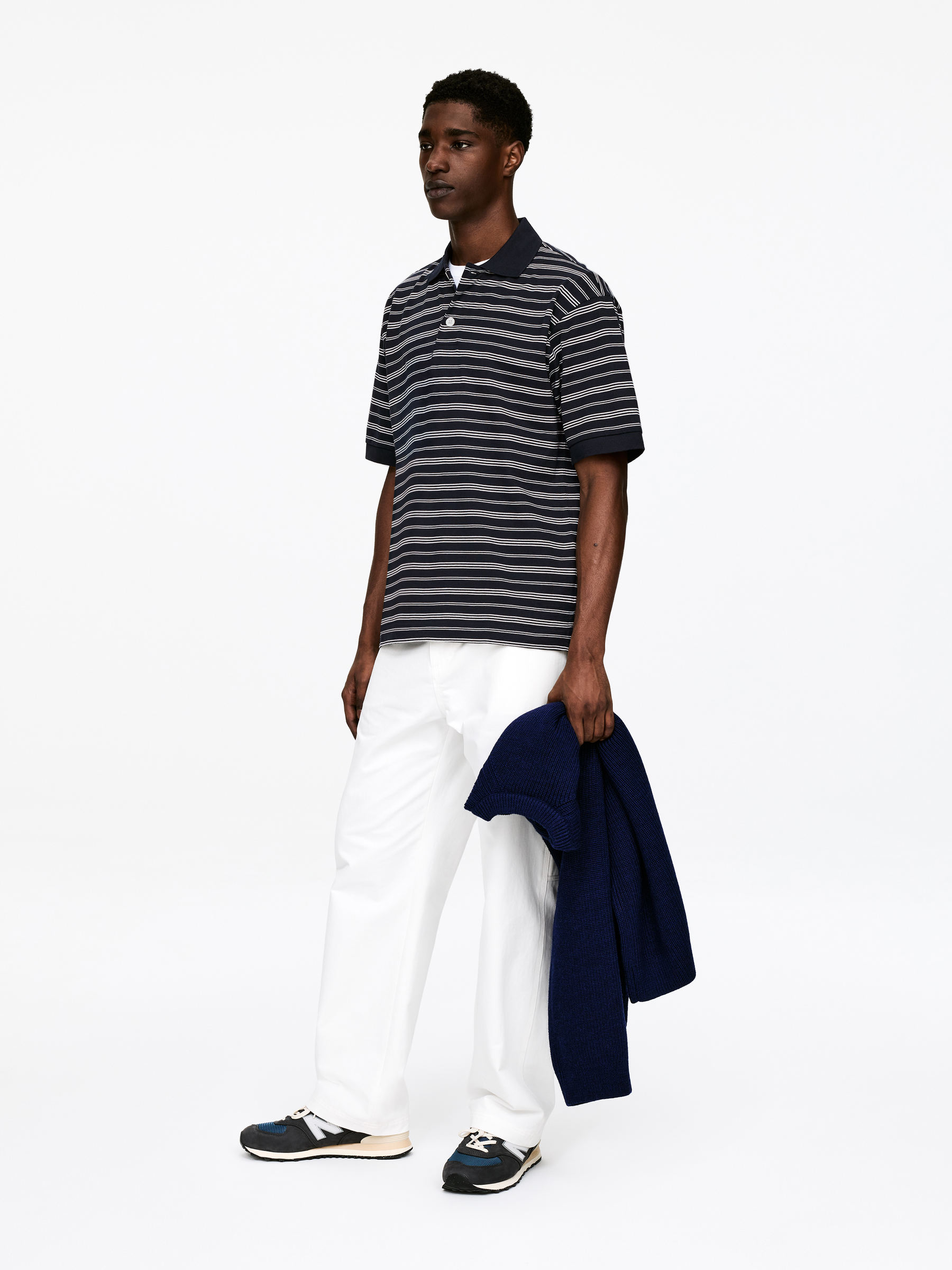 Cotton Polo Shirt - Dark Blue - Regular fit - Men - StillMedia/Lookbook - 10