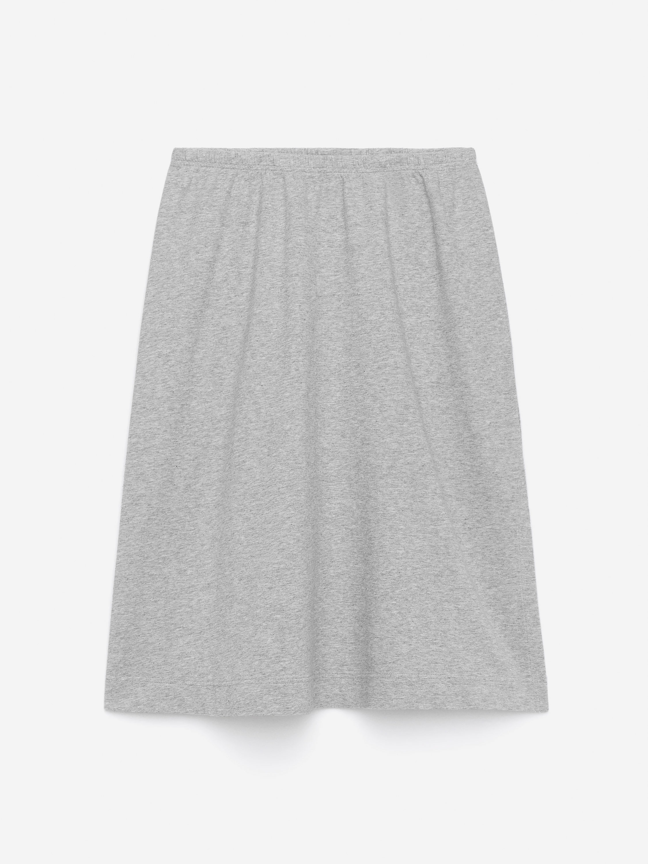 Drawstring Terry Skirt - Grey Melange - Regular fit - Women - StillMedia/DescriptiveStillLife - 2