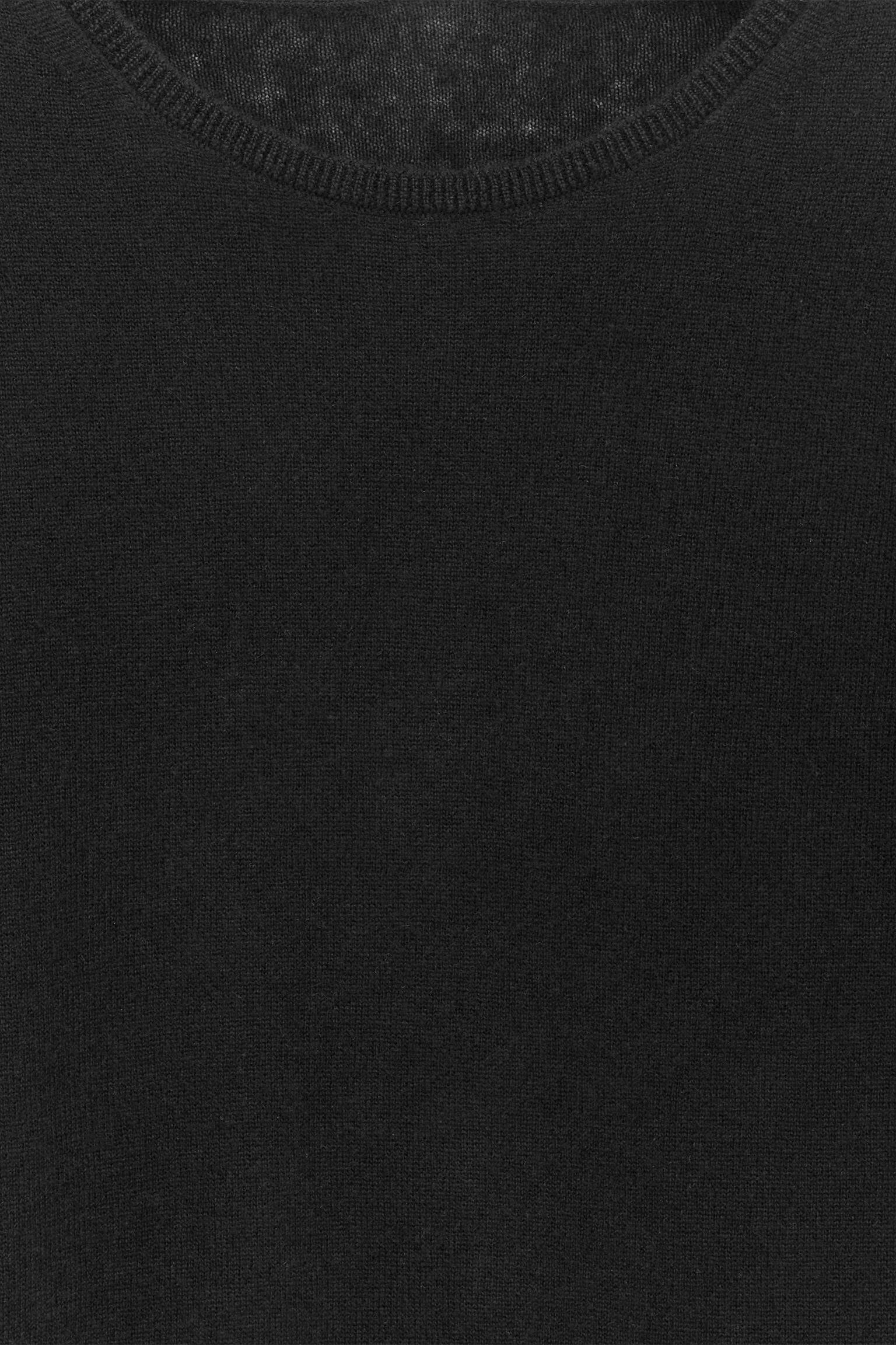 Maglia in puro cashmere - Nero/Grigio - 3