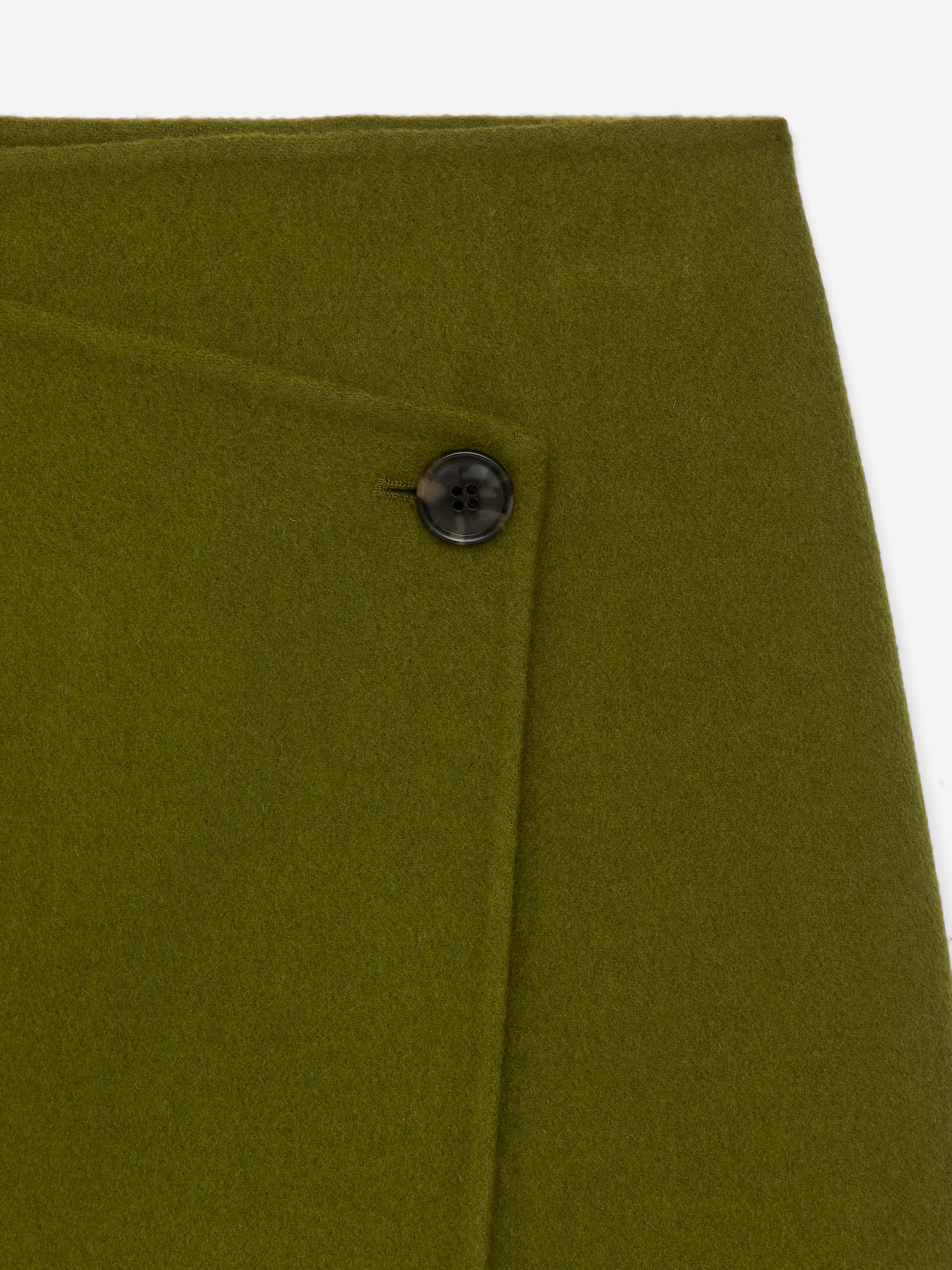 Jupe en mélange de laine doublée - Vert - Regular fit - Femme - StillMedia/DescriptiveDetail - 1