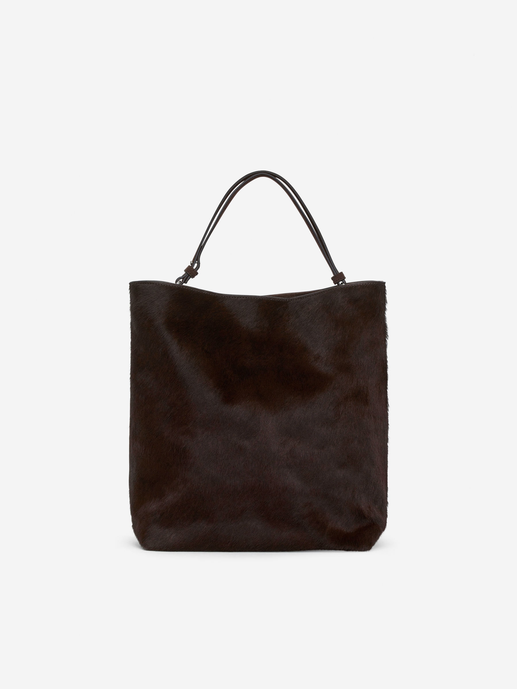Leather-Suede Tote Bag-#633825-16076