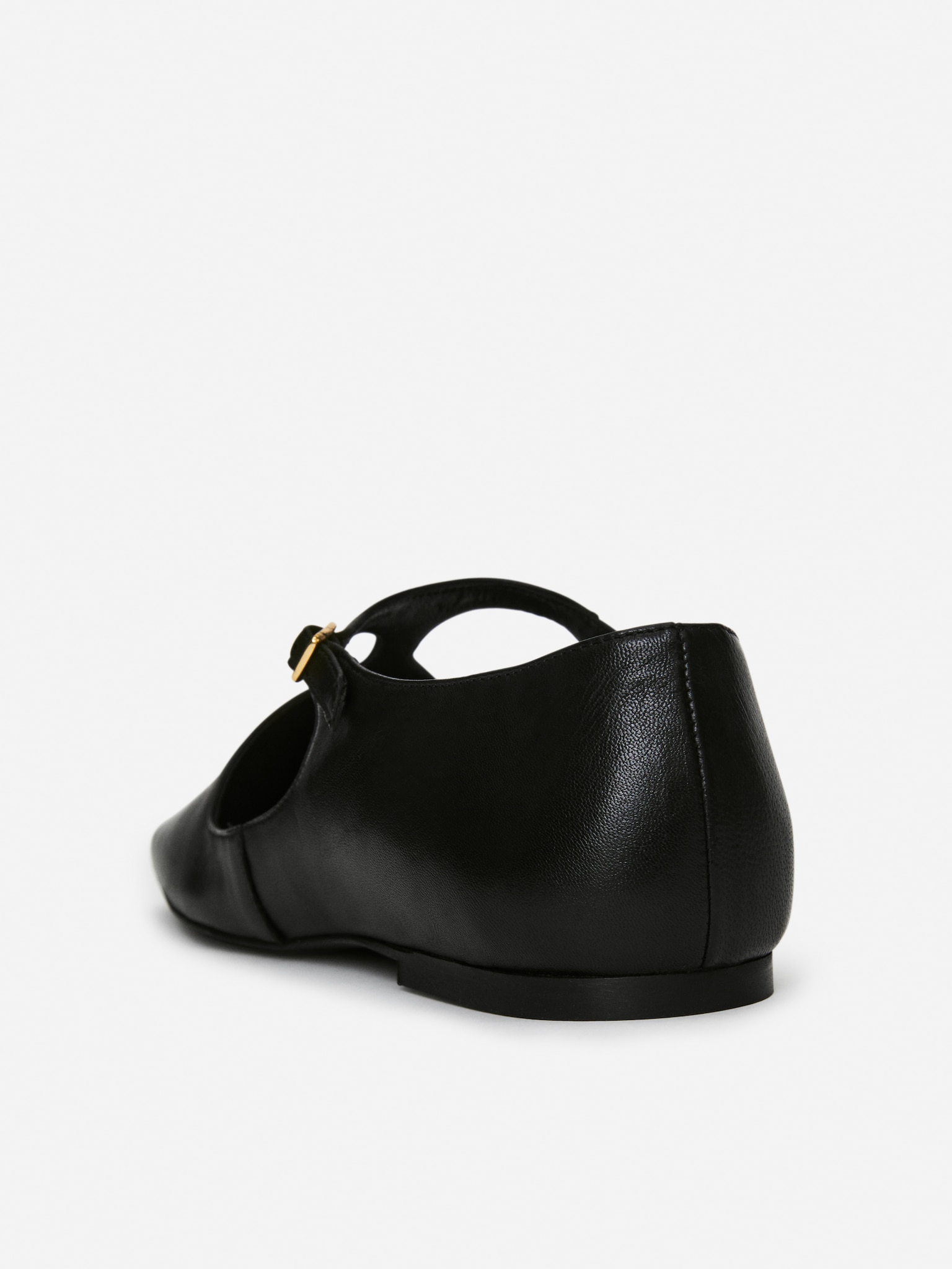 Chaussures en cuir à boucles - Noir - 3