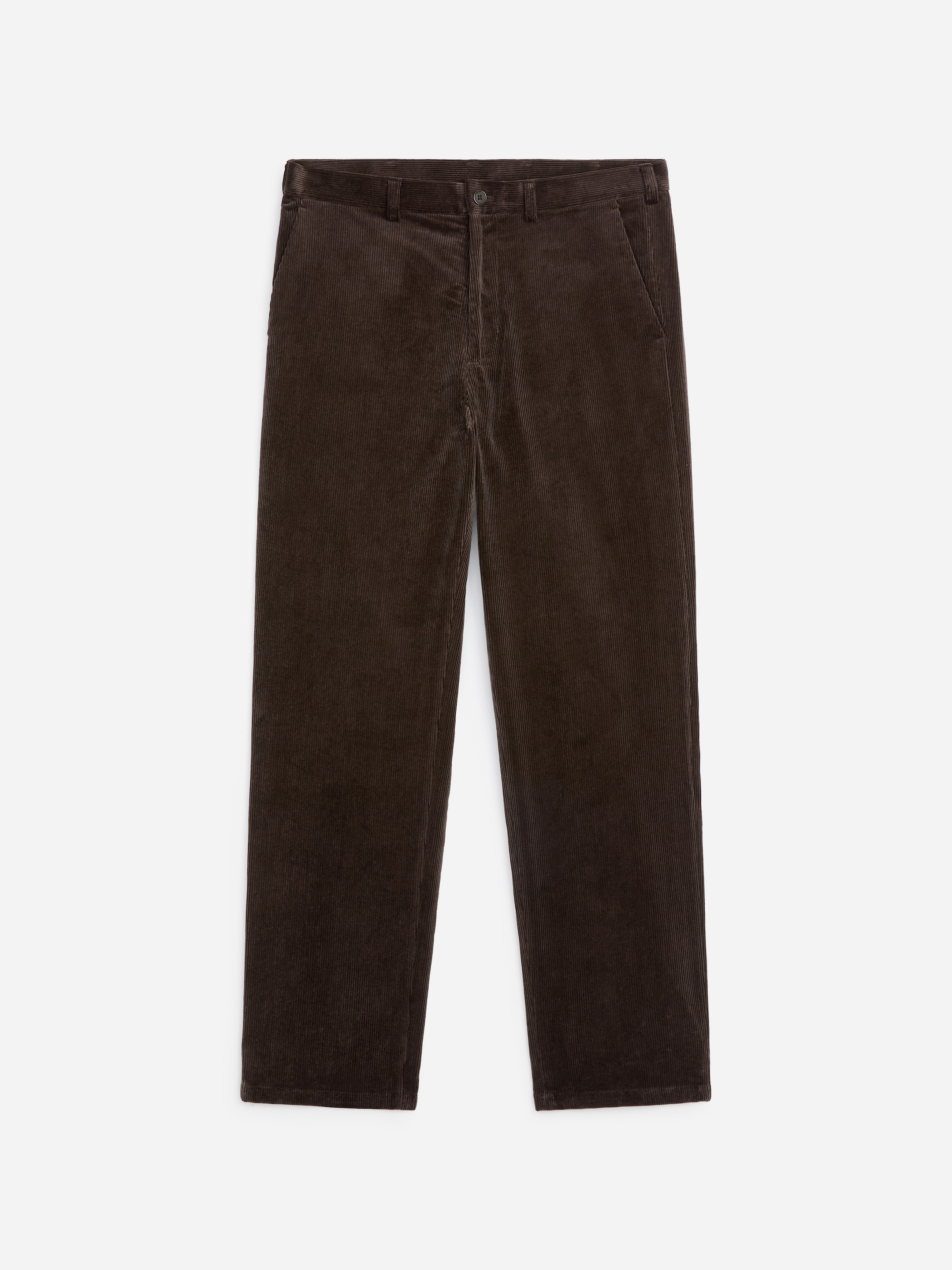 Regular Corduroy Trousers - Dark Brown - Regular fit - men - StillMedia/DescriptiveStillLife - 1