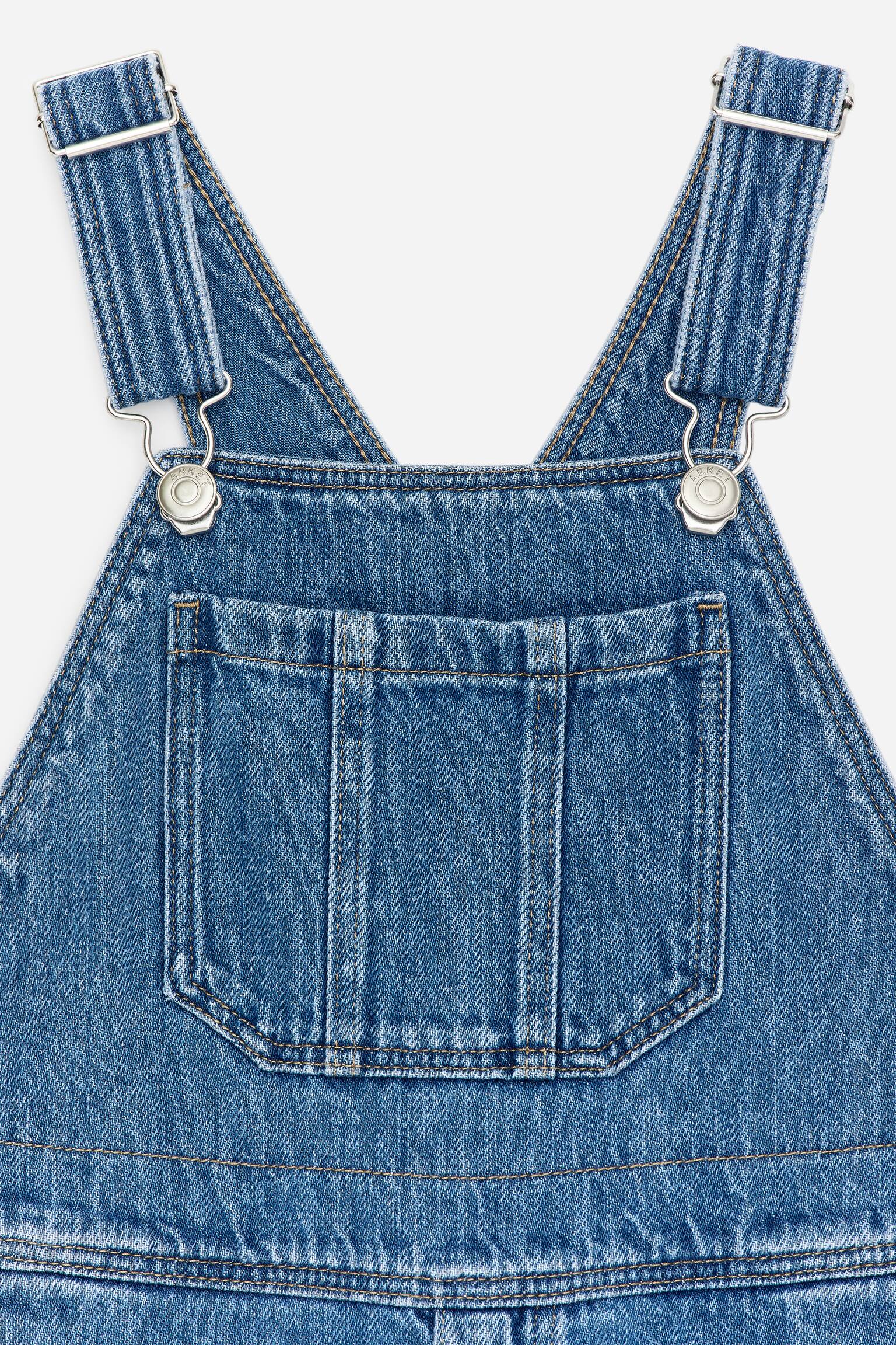 Denim tuinbroek - Blauw - 4