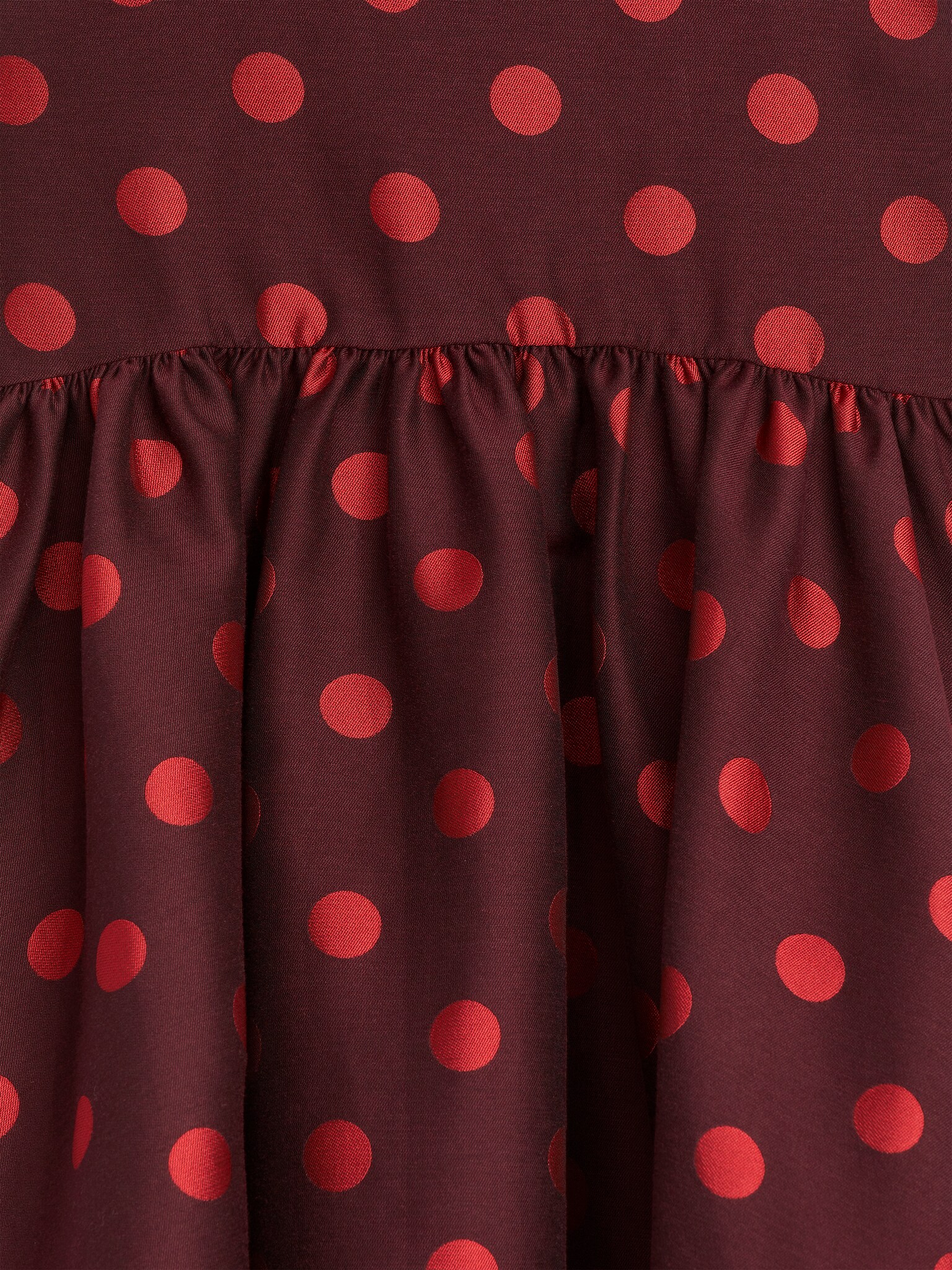 Jacquardkleid - Weinrot - 3