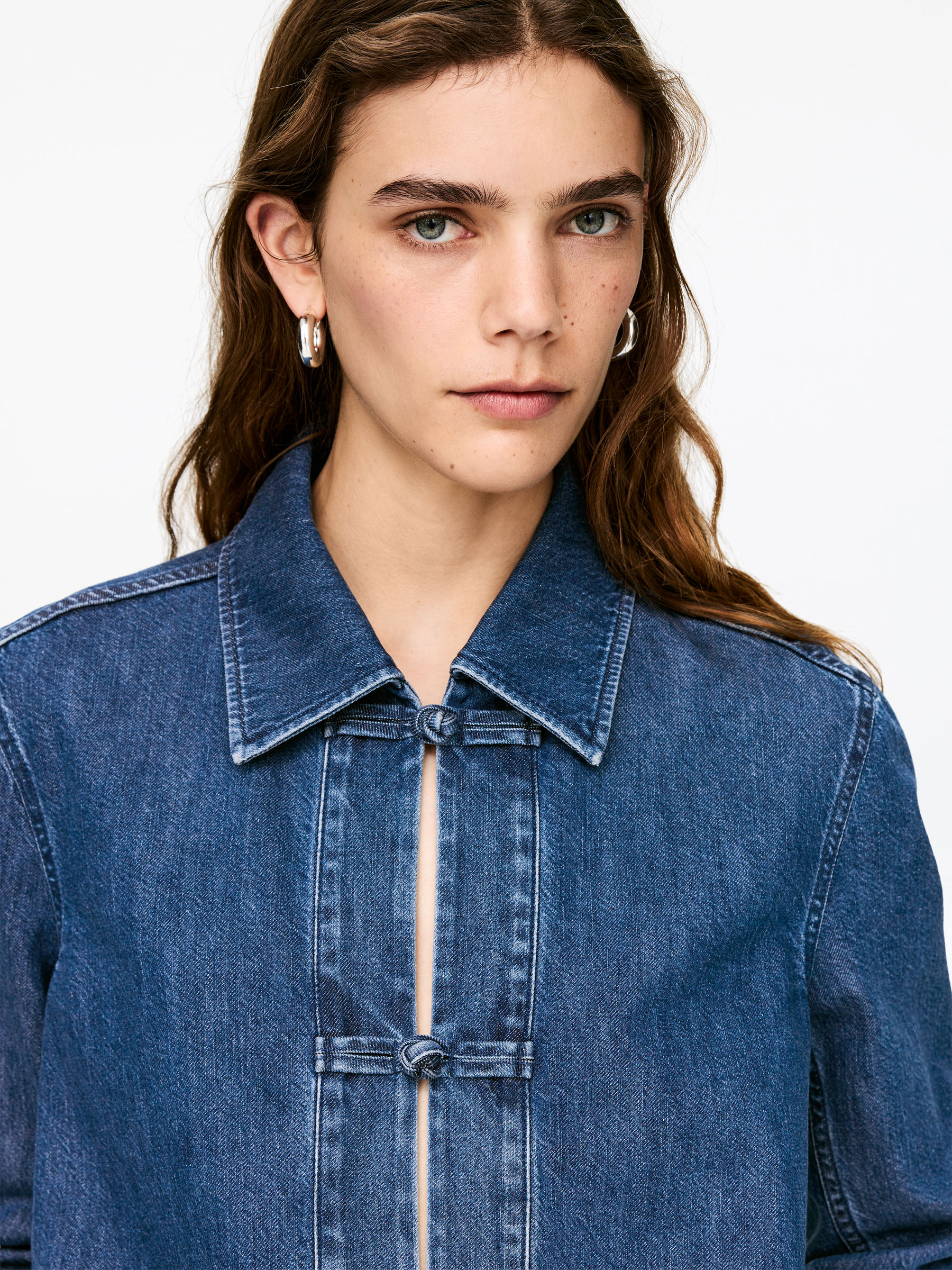 Denim Twill Shirt - Blue - Regular fit - Women - StillMedia/Lookbook - 3