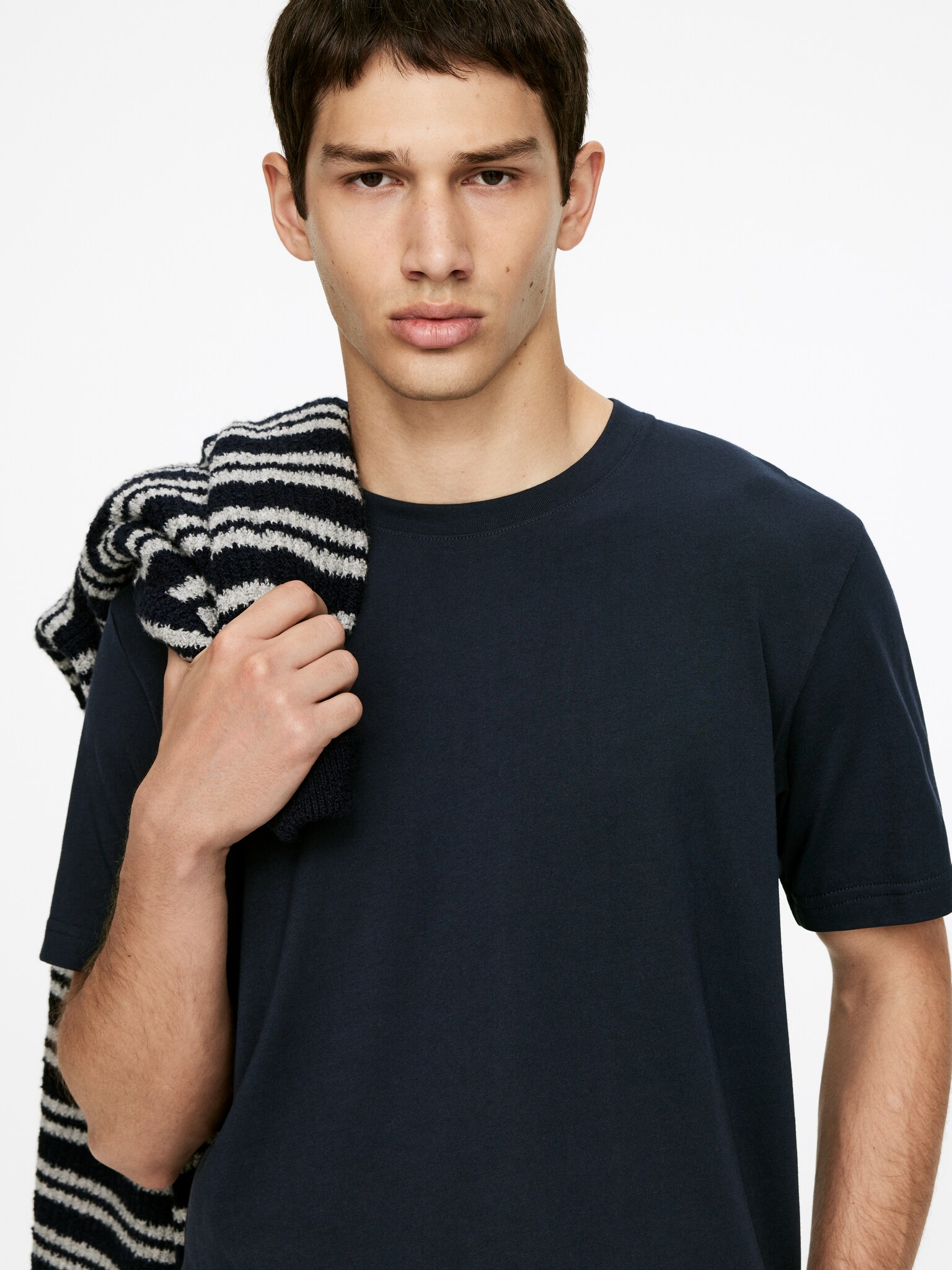 Regular T-shirt (170 g/m²) - Mørkeblå/Hvid/Sort/Gråmeleret/Kakigrøn - 5