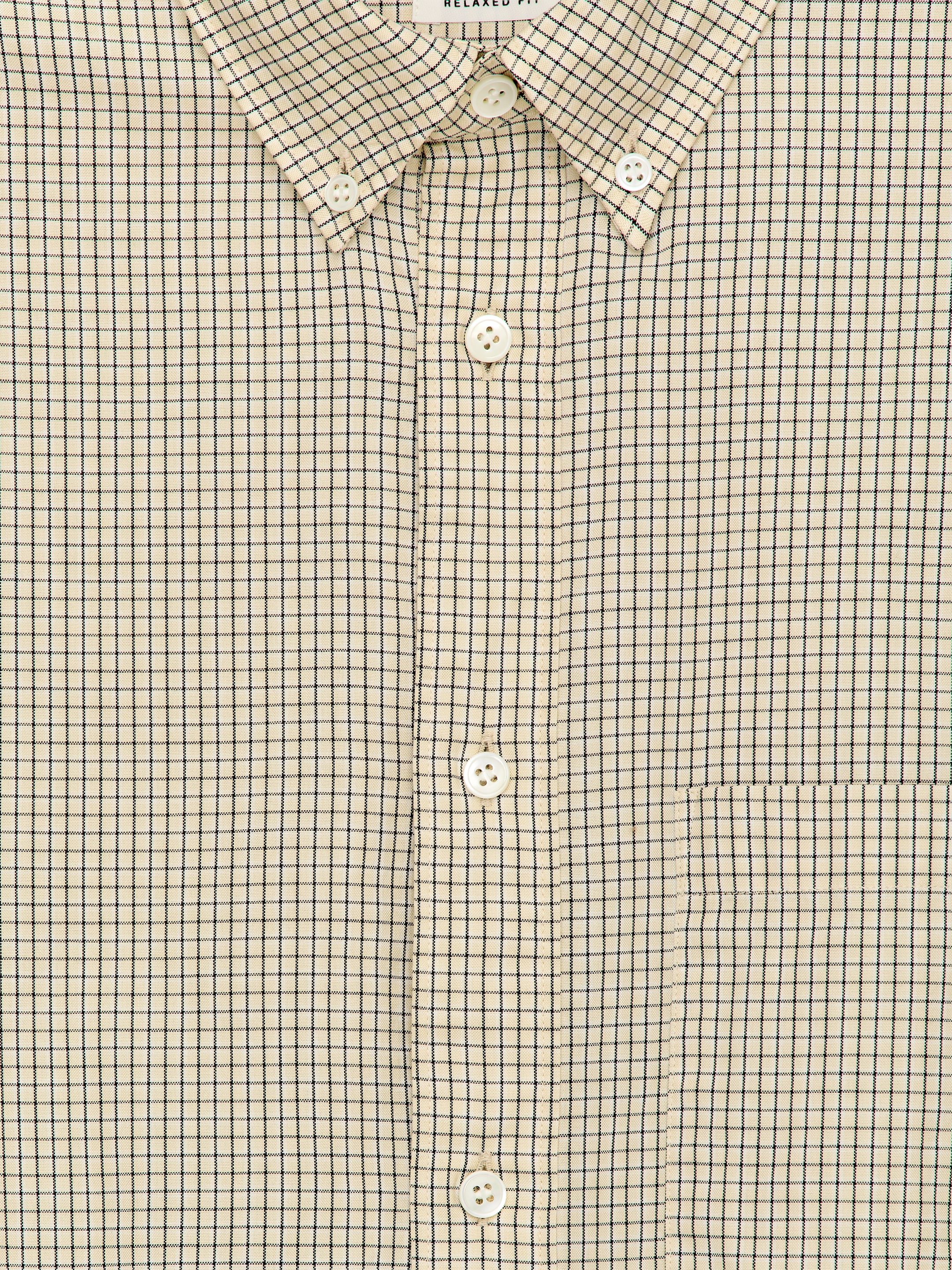 Chemise décontractée en pinpoint - Jaune - Relaxed fit - Homme - StillMedia/DescriptiveDetail - 2