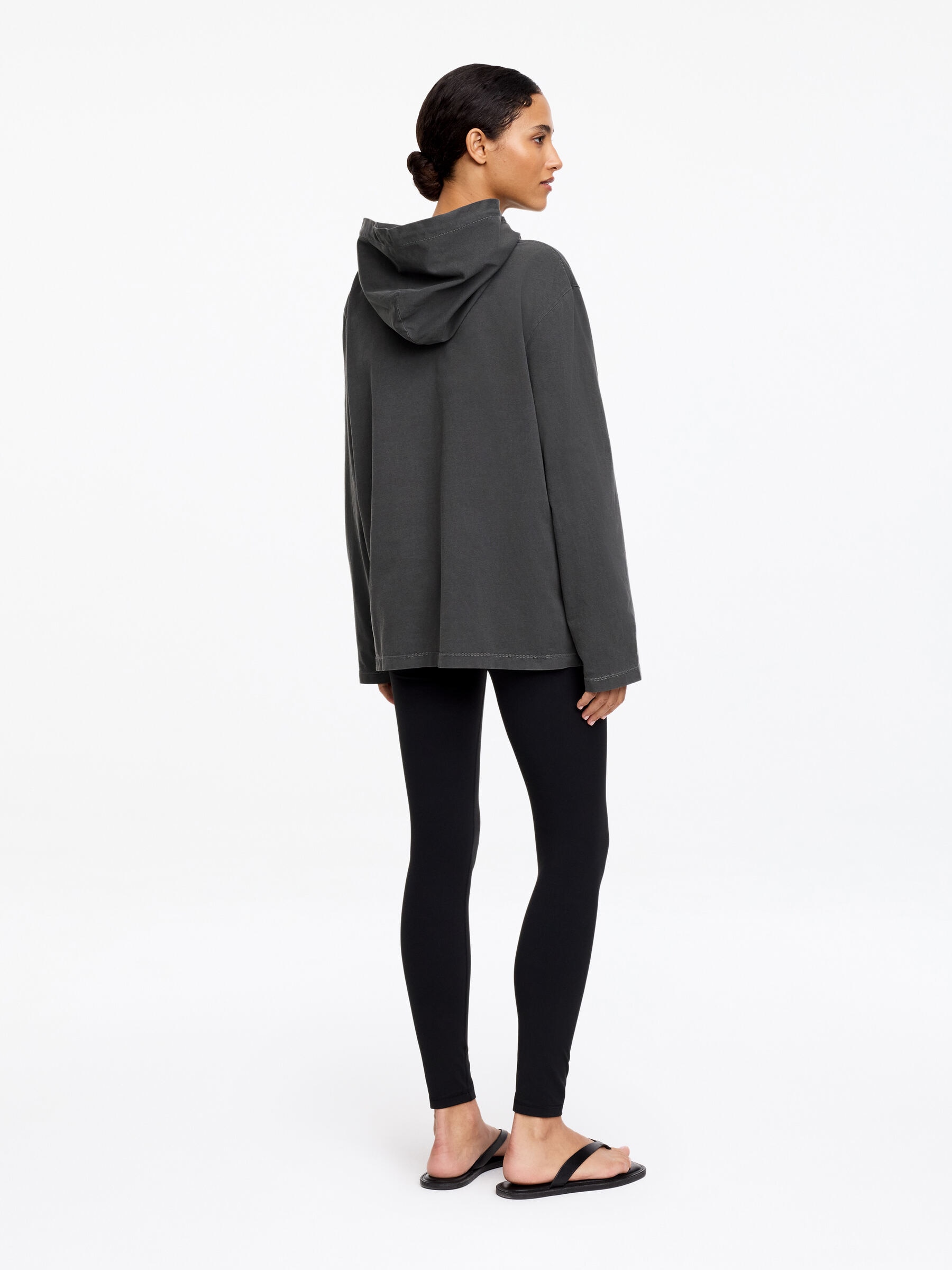 Sweatshirt mit Kapuze - Dunkelgrau - Loose Fit - Damen - StillMedia/Lookbook - 5