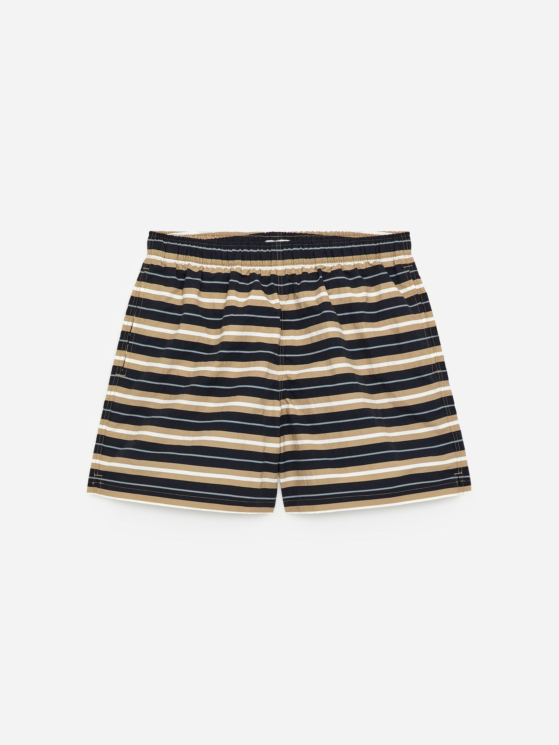 Allover-Printed Swim Shorts - Beige/Striped - Men - StillMedia/DescriptiveStillLife - 2