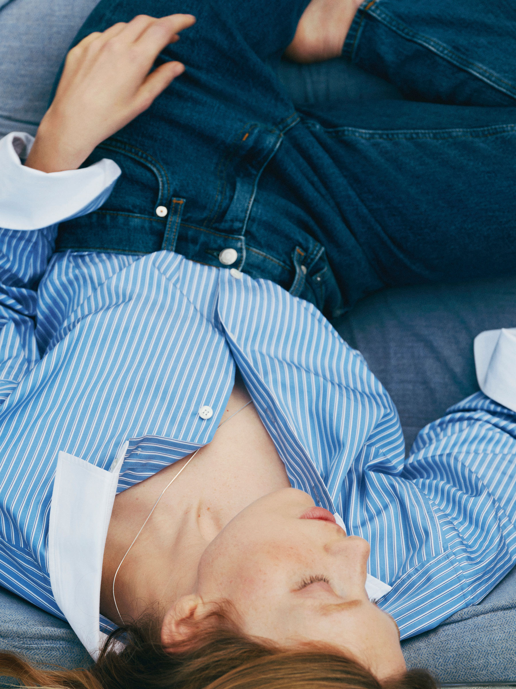 Chemise décontractée en popeline-#637B94-18328