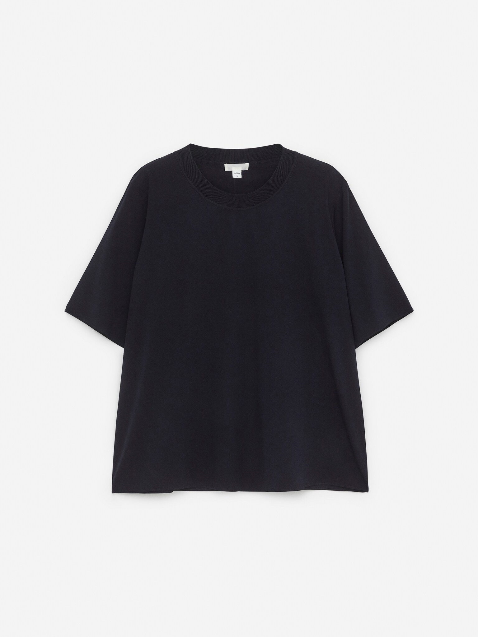 Silk-Crepe T-Shirt - Dark Blue