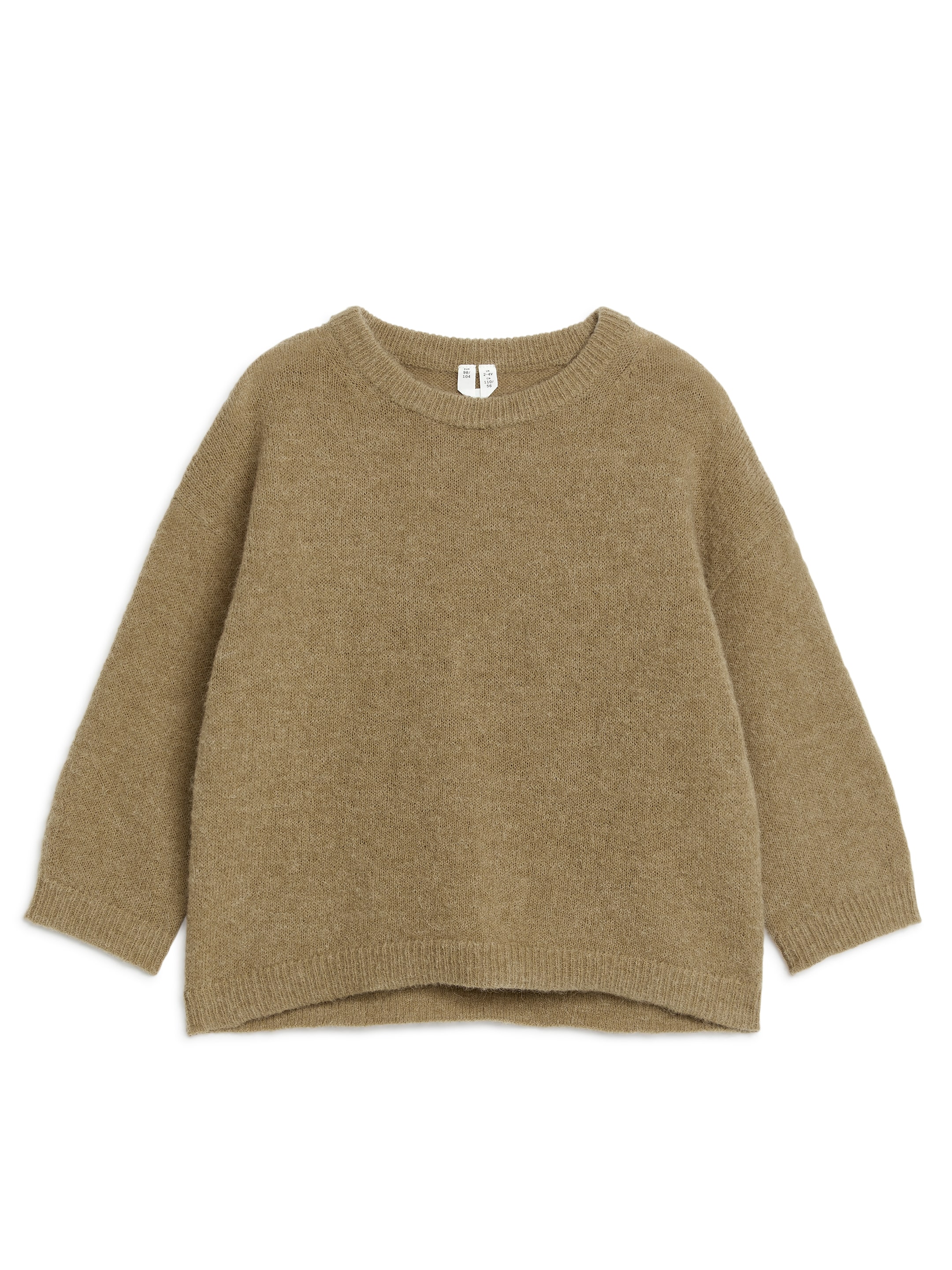 Tröja i alpacka och ull - Mörkbeige - Oversized - Children - StillMedia/DescriptiveStillLife - 1
