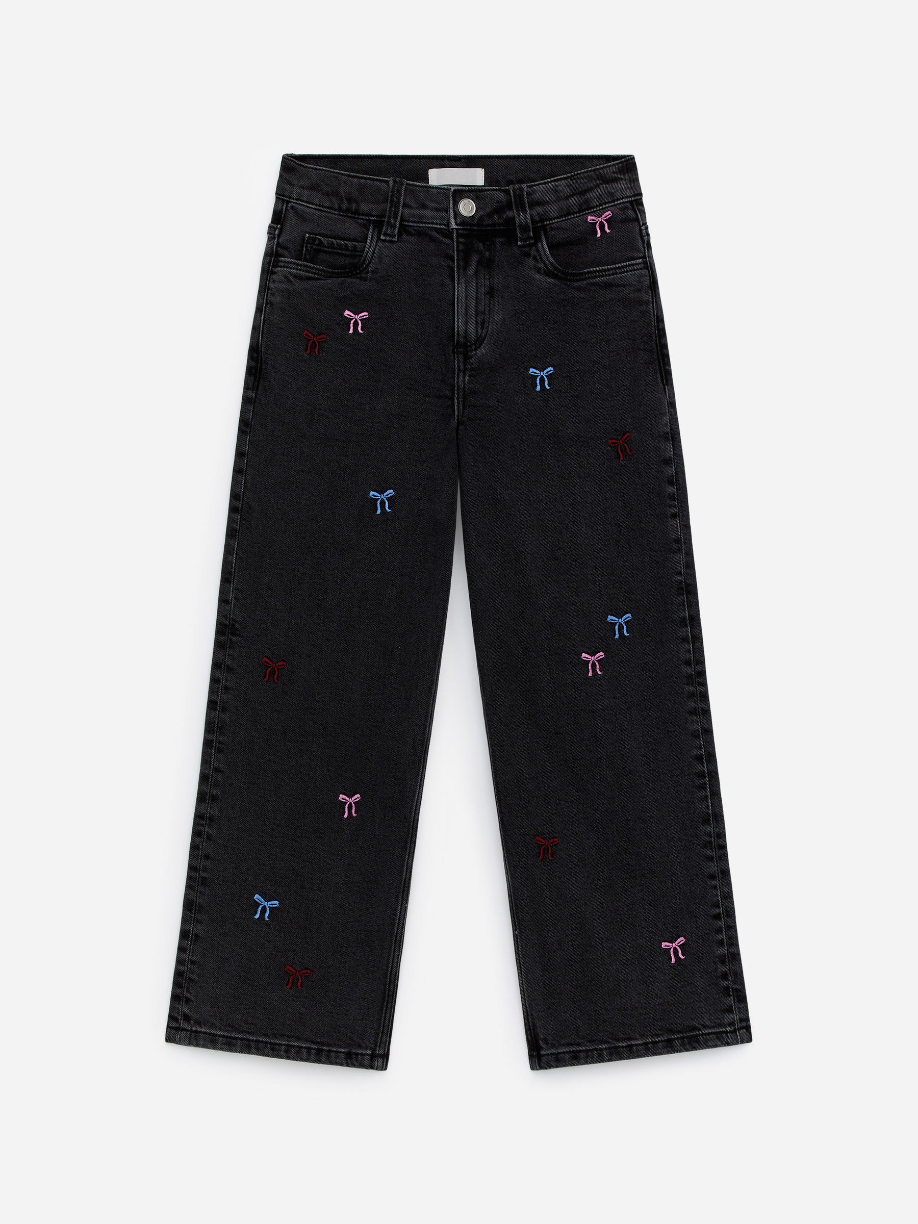 Embroidered Denim Trousers-#272627-17418