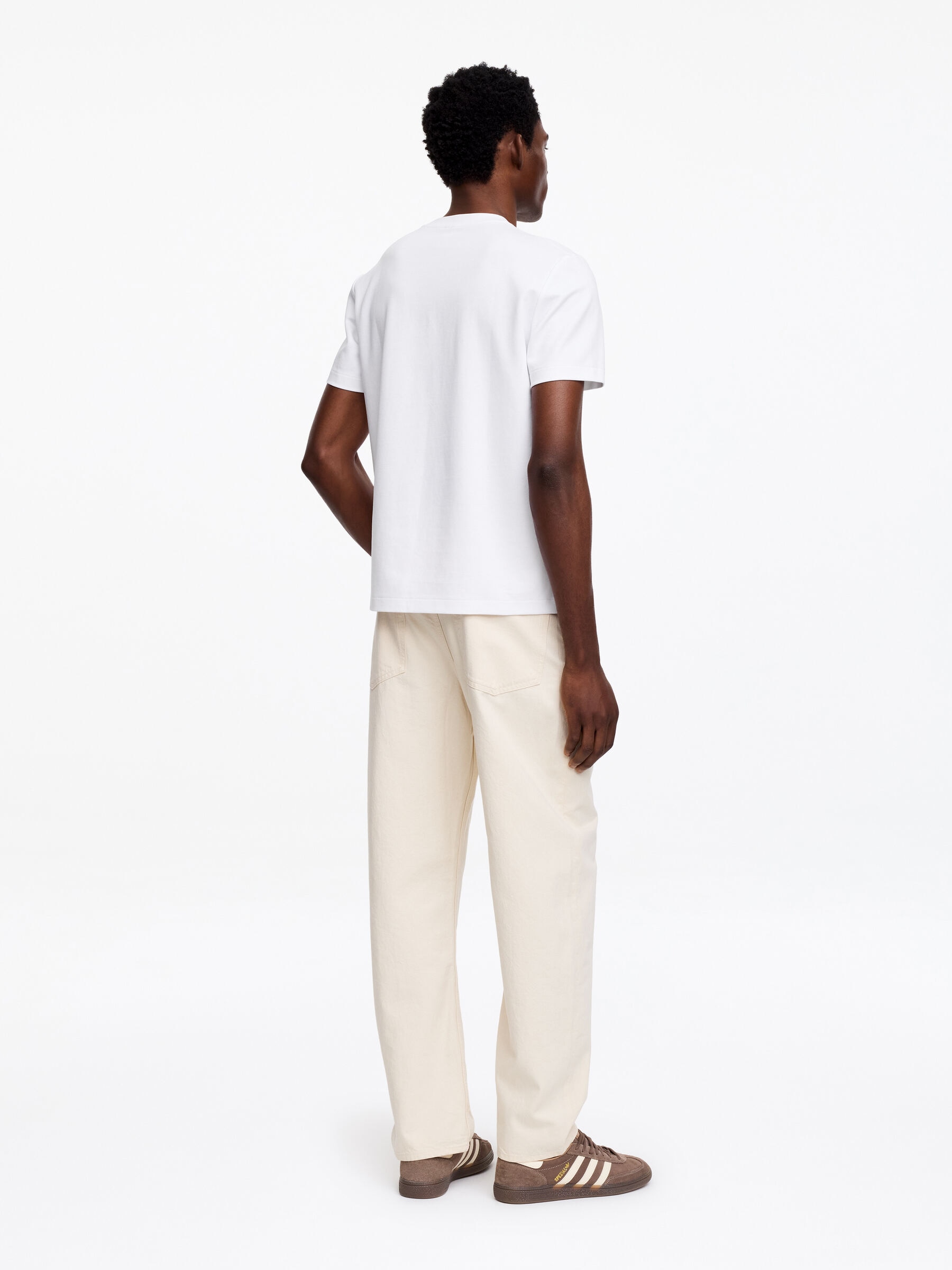 Interlock-T-Shirt mit normaler Passform - Weiß - Regular Fit - Herren - StillMedia/Lookbook - 8