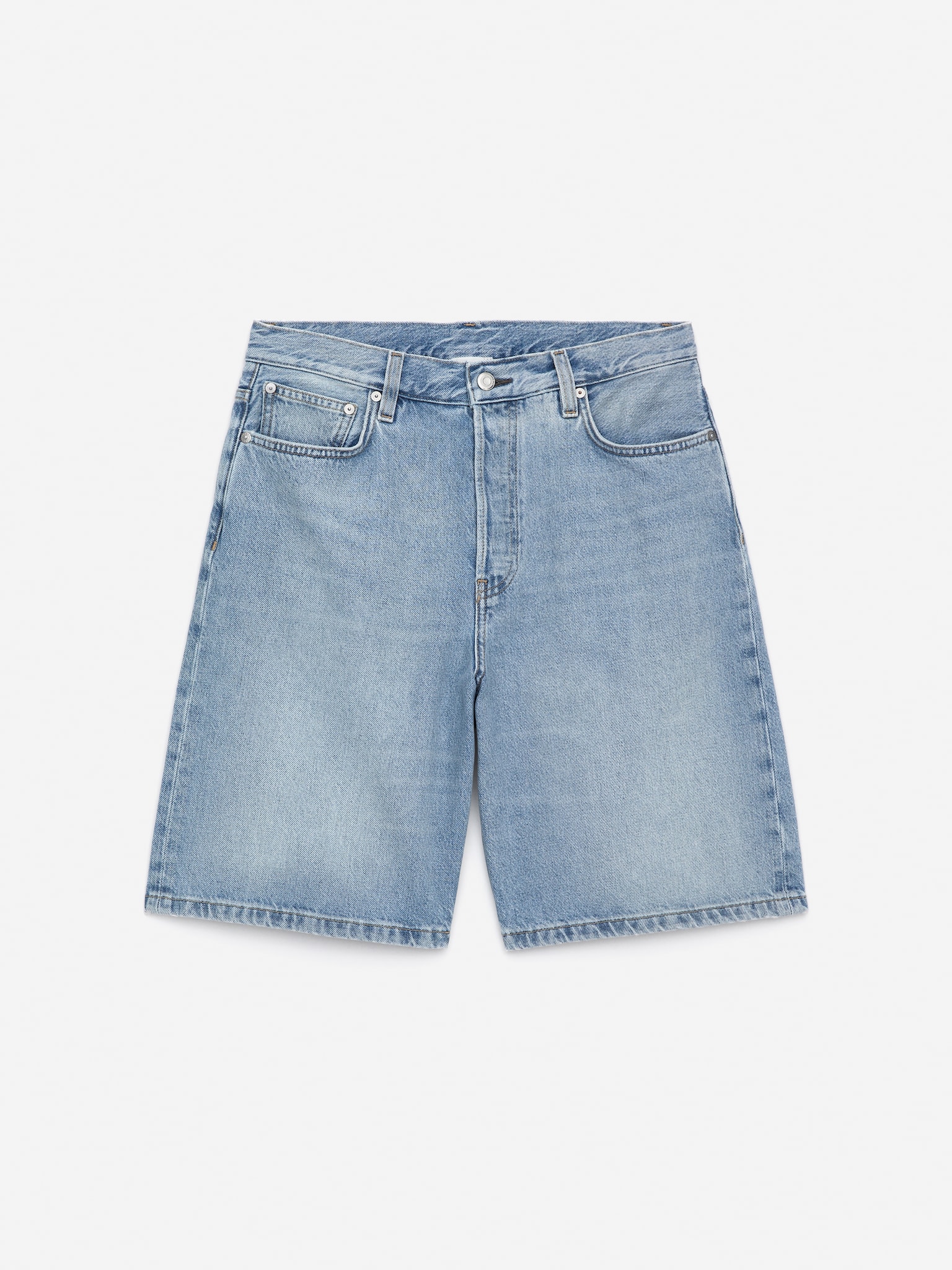 Lockere Jeansshorts - Blau