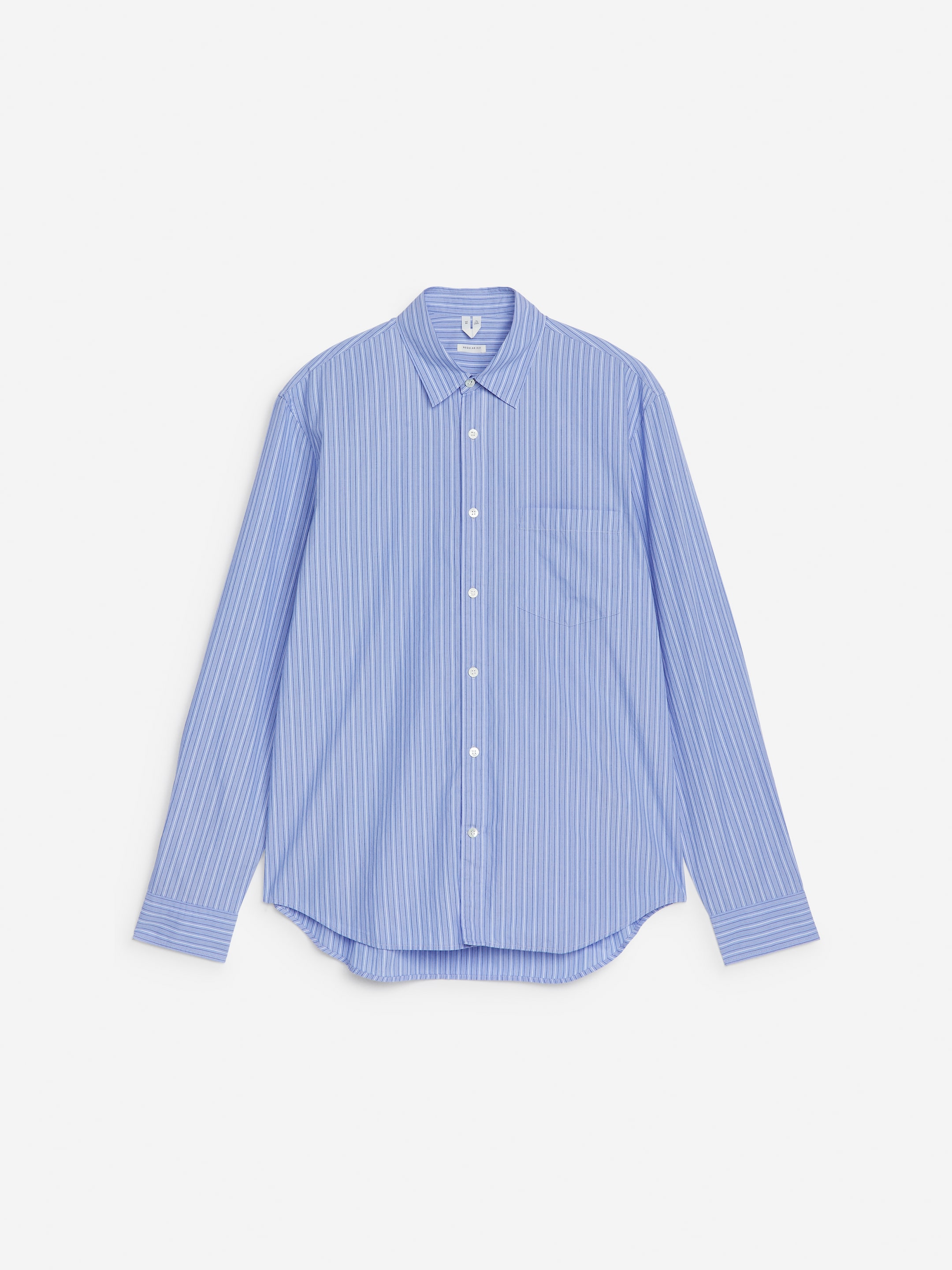 Zobacz większy obraz: Popelinowa koszula - Niebieski/Paski - ON | H&M PL 1