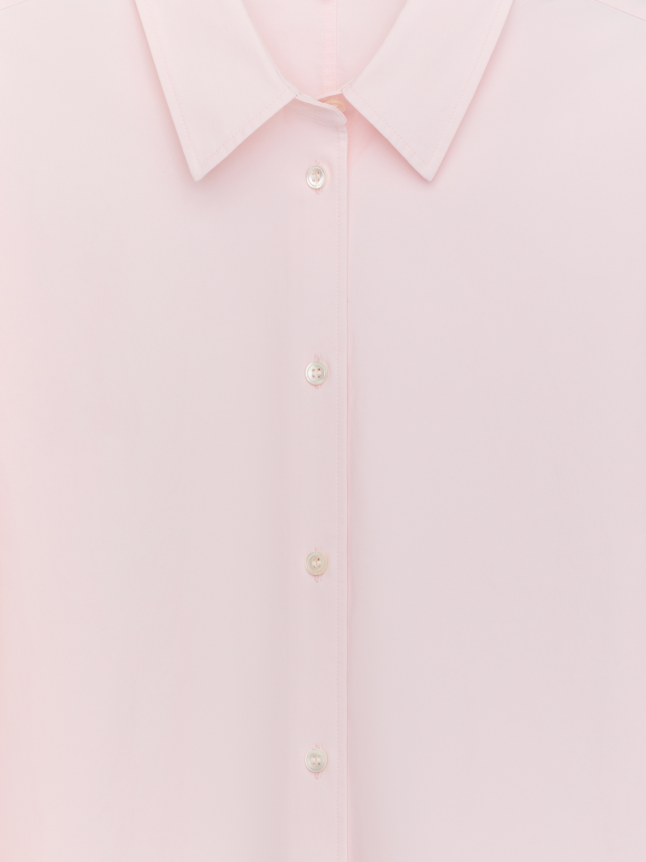 Curved Slit Shirt - Light Pink - Loose fit - Women - StillMedia/DescriptiveStillLife - 1