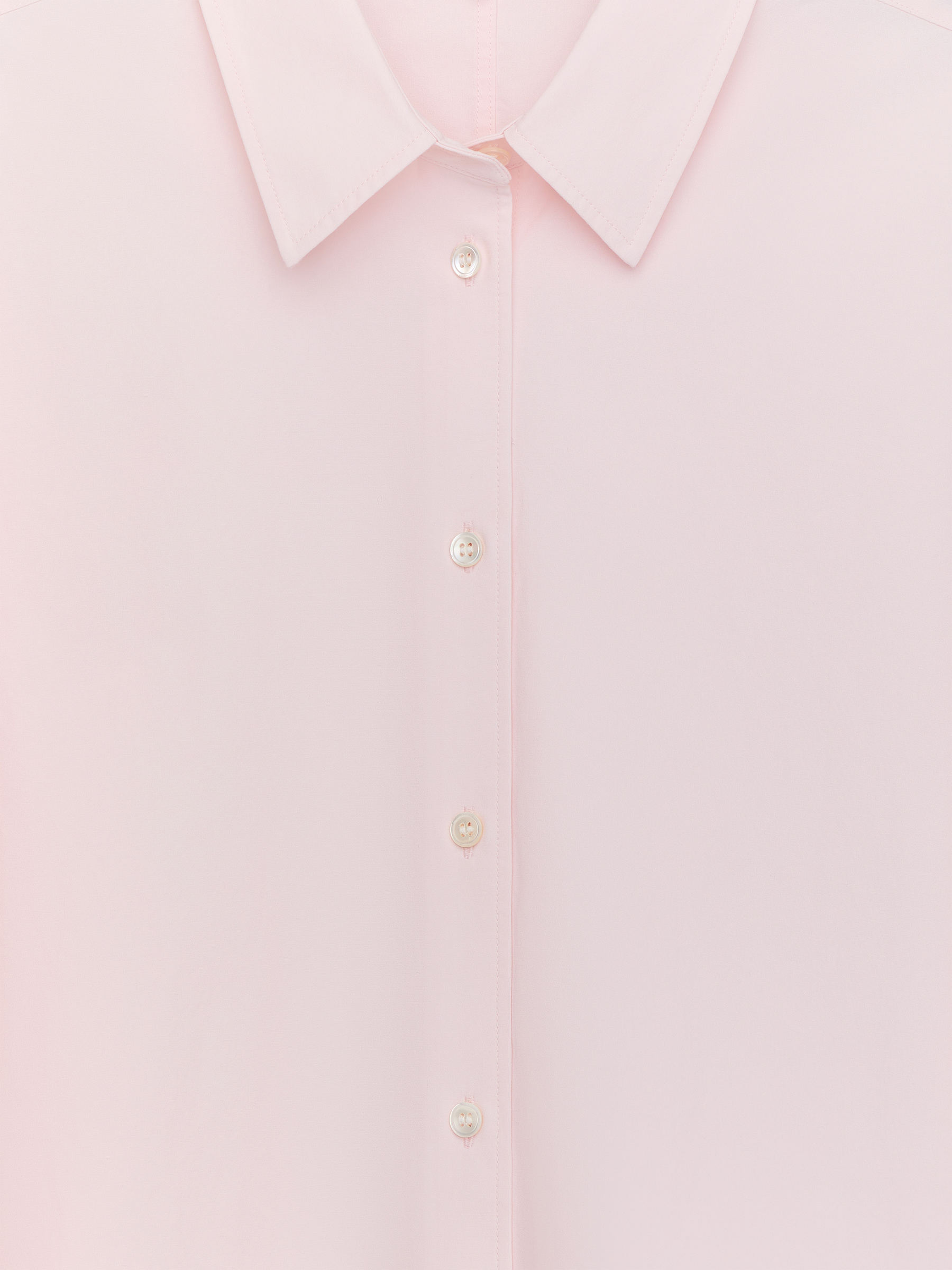 Curved Slit Shirt - Light Pink - Loose fit - Women - StillMedia/DescriptiveStillLife - 1