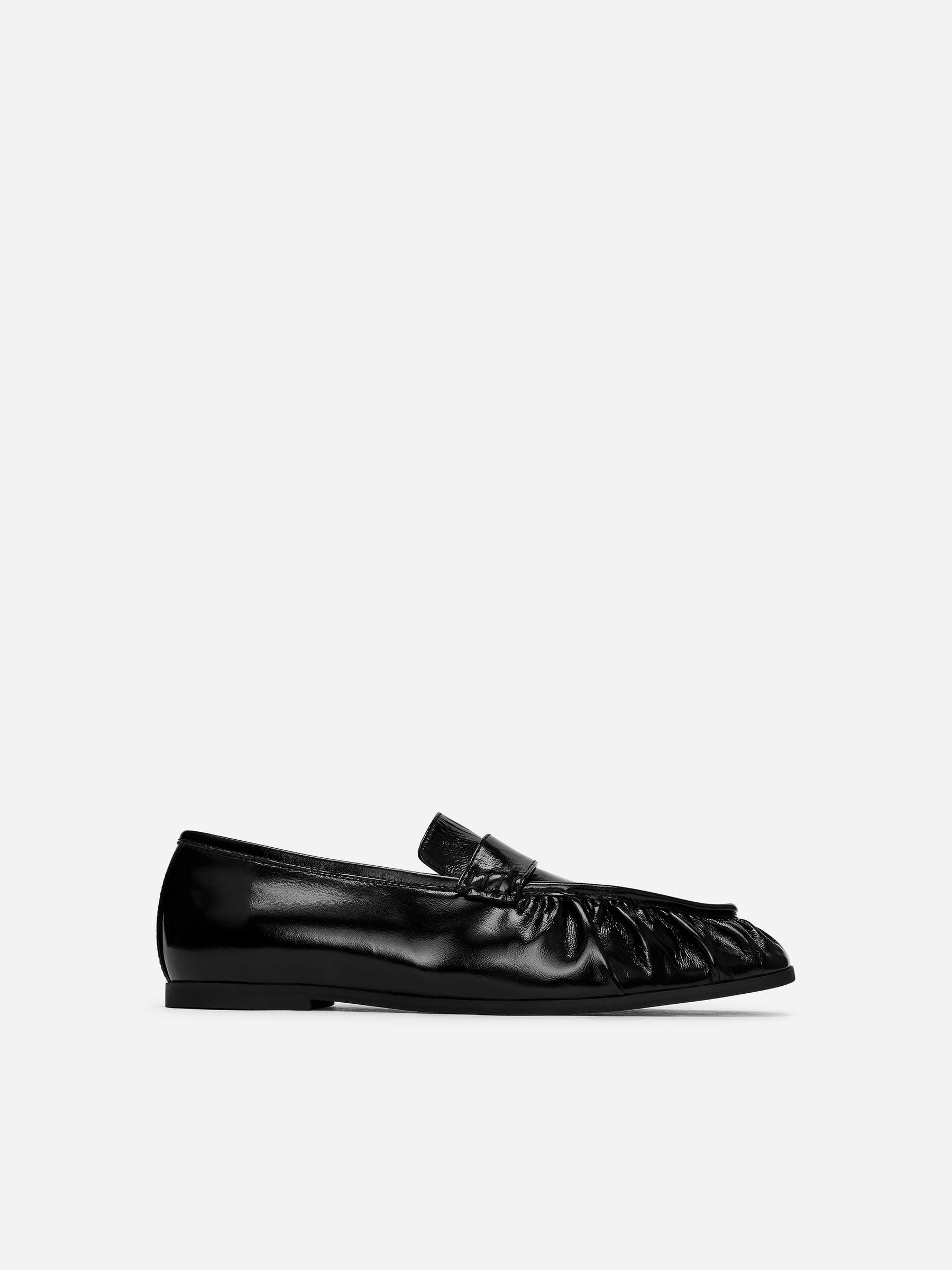 Lacquered Leather Loafers-#272627-18021