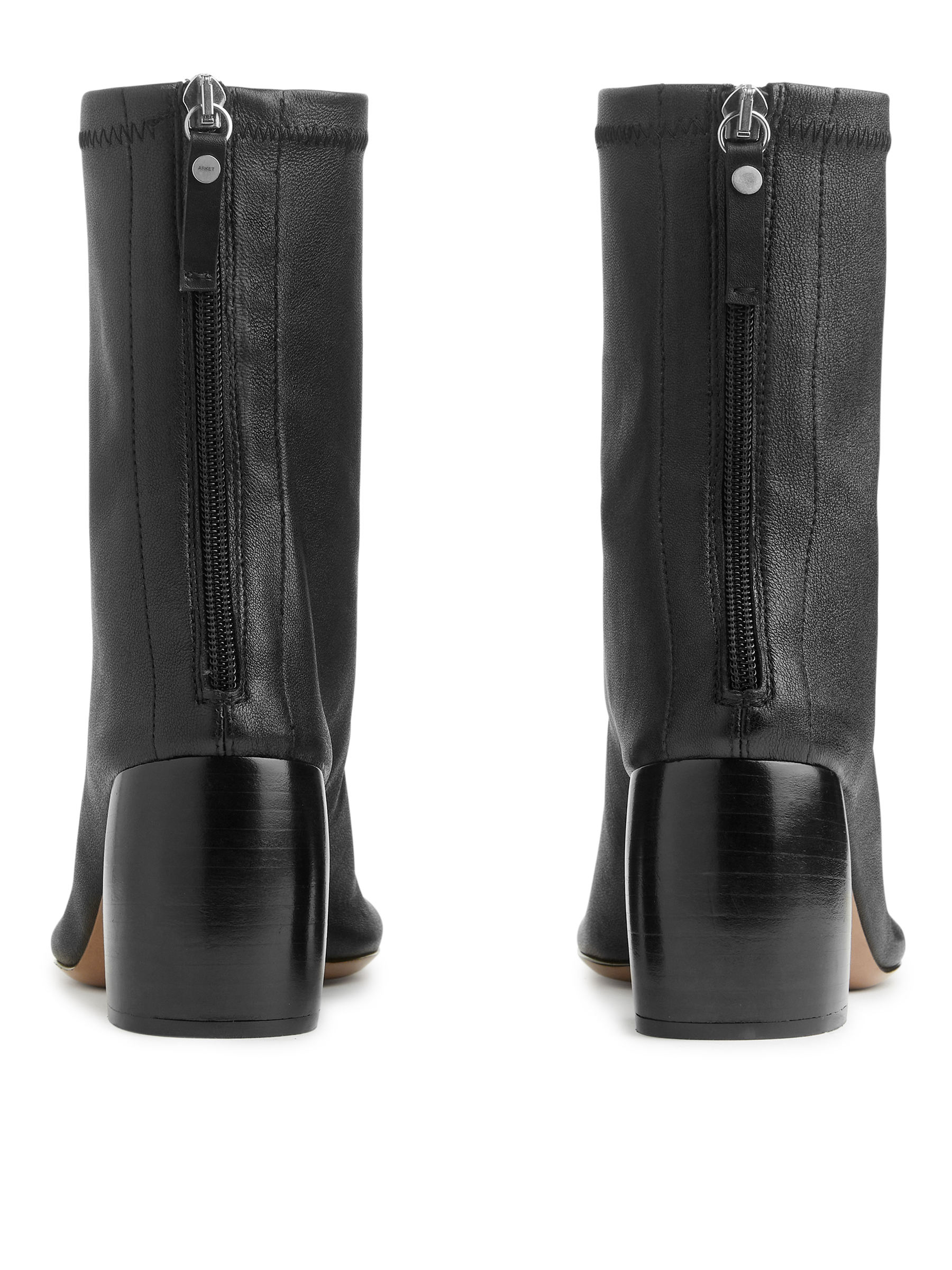 Schaftstiefel aus Stretchleder - Schwarz - Women - StillMedia/DescriptiveStillLife - 4