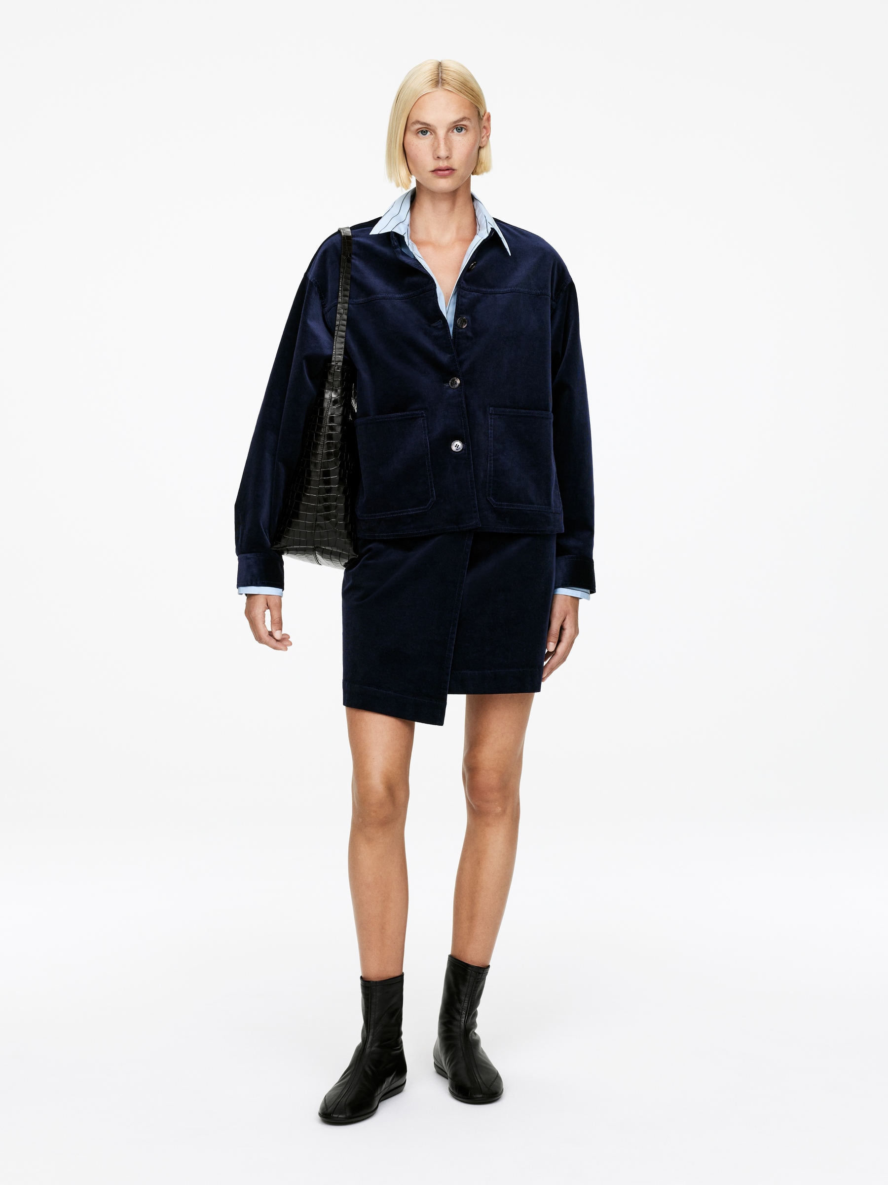 Corduroy Overshirt-#0A041F-16278