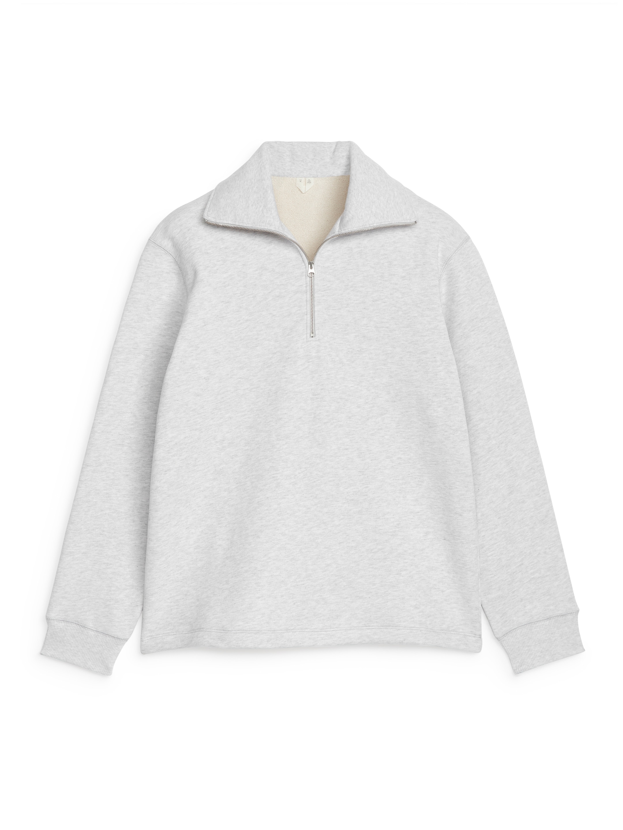 Sweatshirt med dragkedja upptill - Grå - Relaxed fit - Men - StillMedia/DescriptiveStillLife - 1