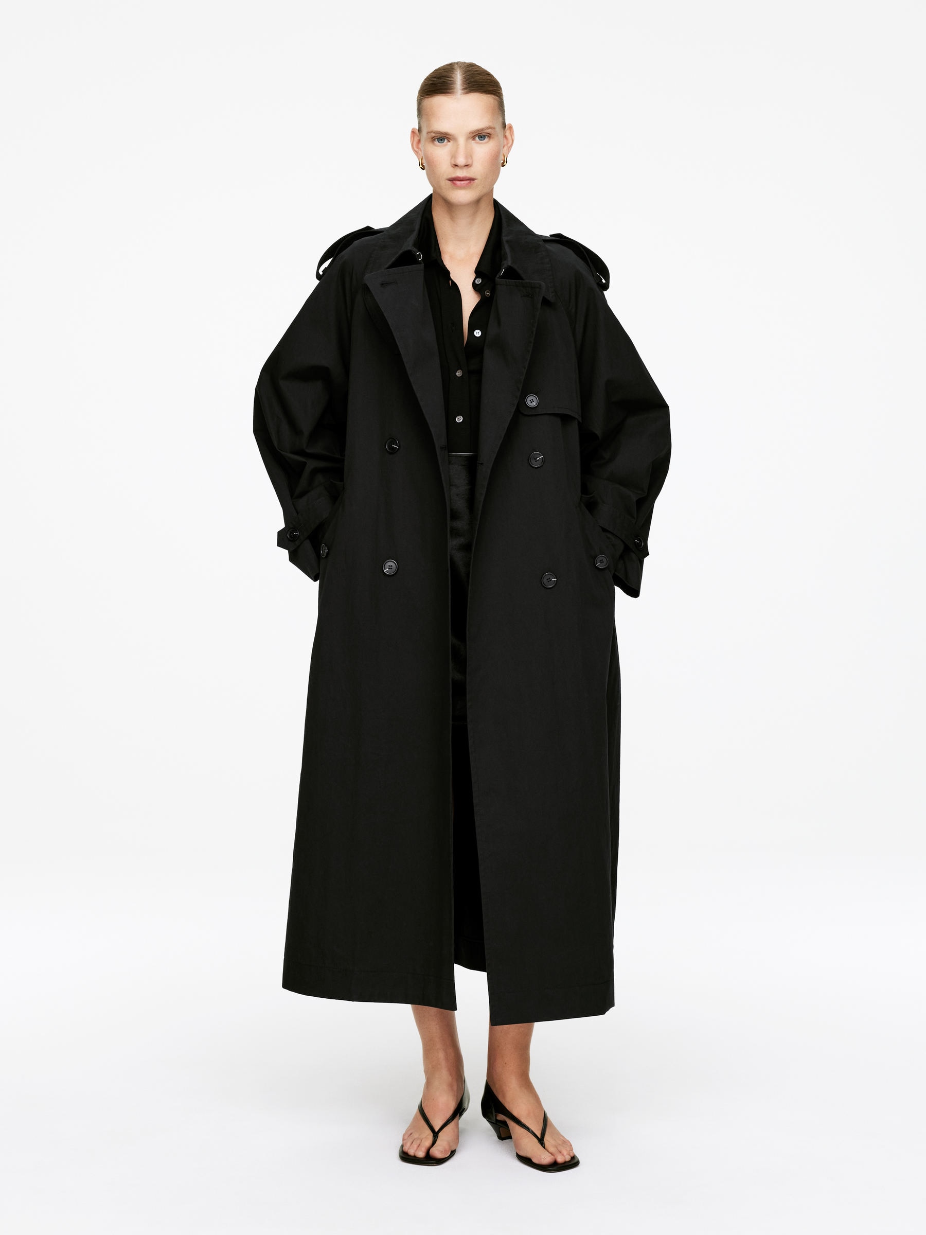 Oversized Trench Coat - Black - Oversized - Women - StillMedia/Lookbook - 6
