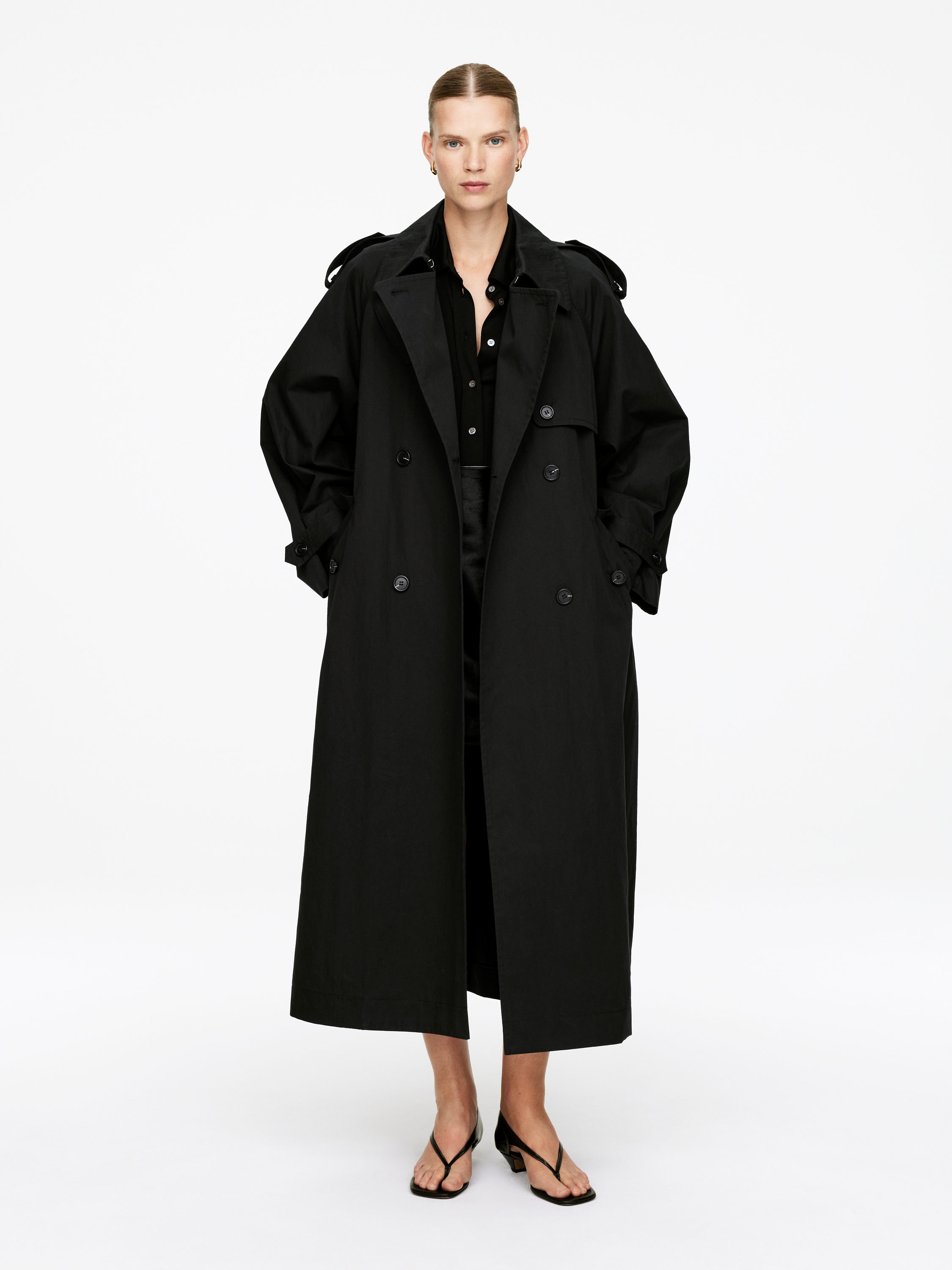 Oversized Trench Coat-#272627-16557