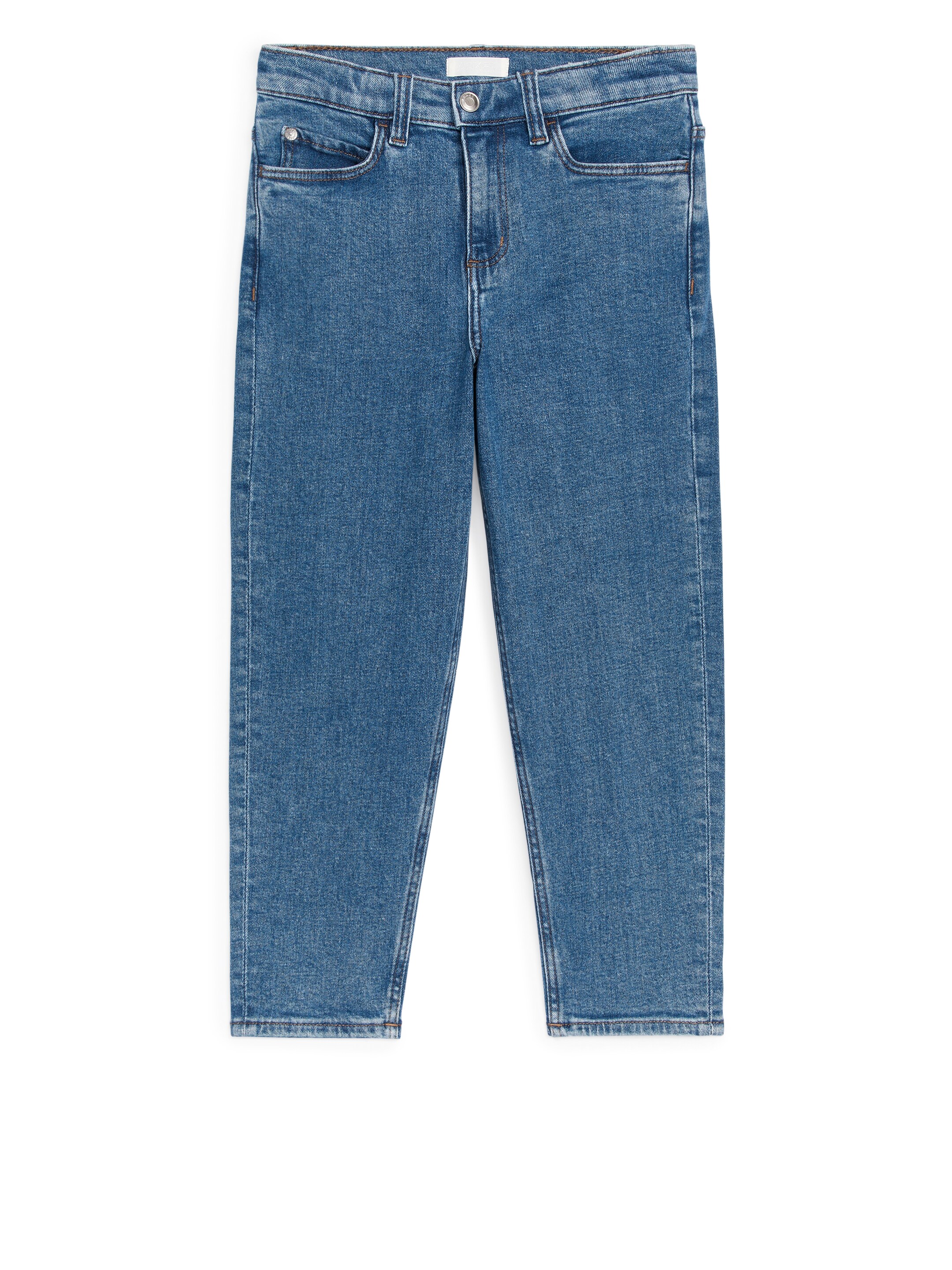 Näytä suurempi kuva: Kapenevat stretch-farkut - Keskisininen - Kids | H&M FI 1