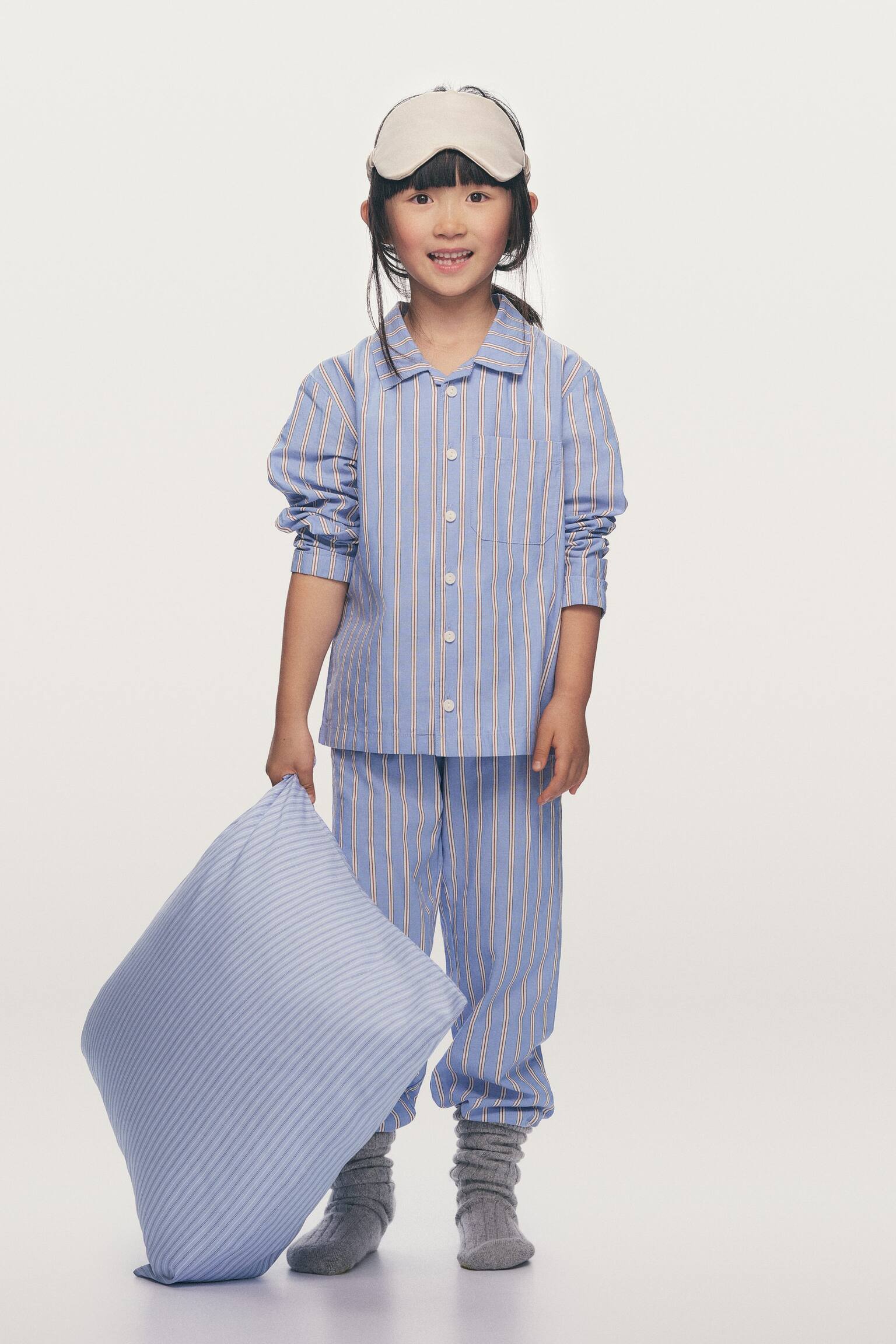 Pyjamasset - Blå/randig - 2