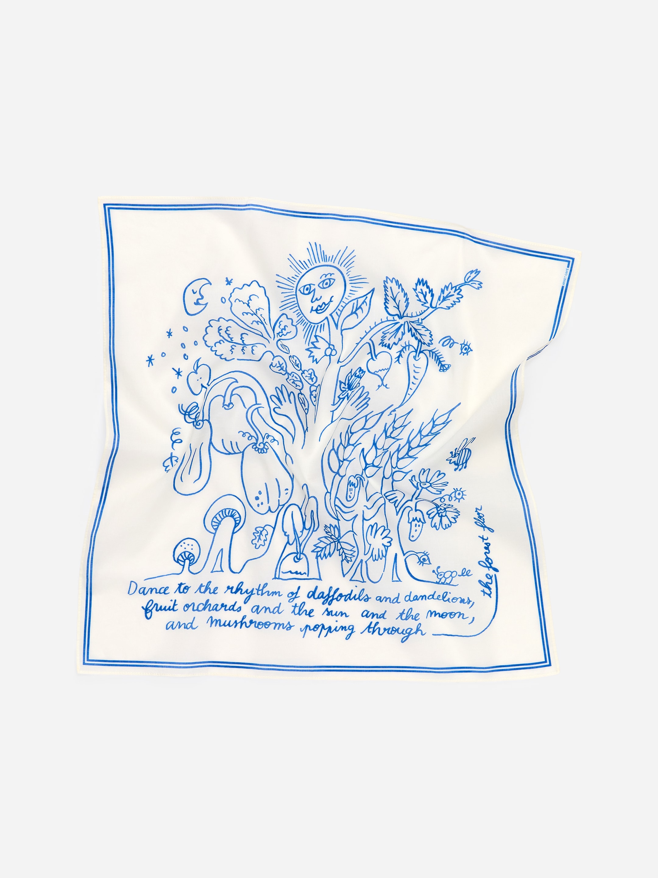 ARKET CAFÉ Bandana mit Print - Weiß/Blau - Café - StillMedia/DescriptiveStillLife - 2