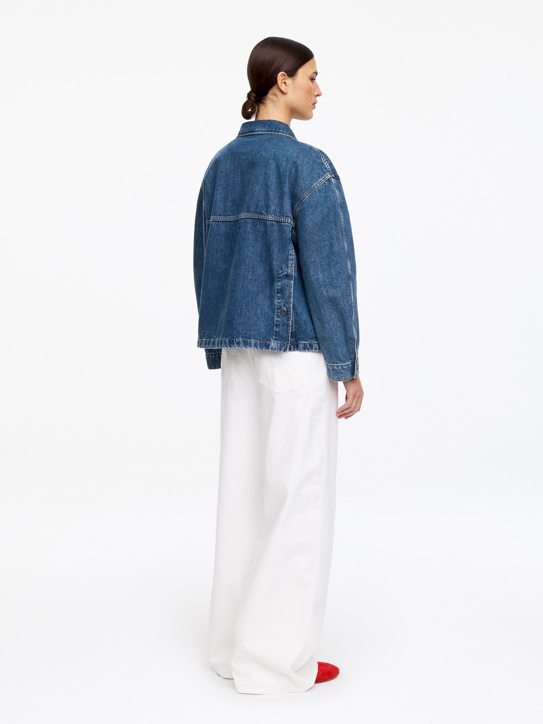 Overshirt i denim - Blå - Regular fit - Women - StillMedia/Lookbook - 4