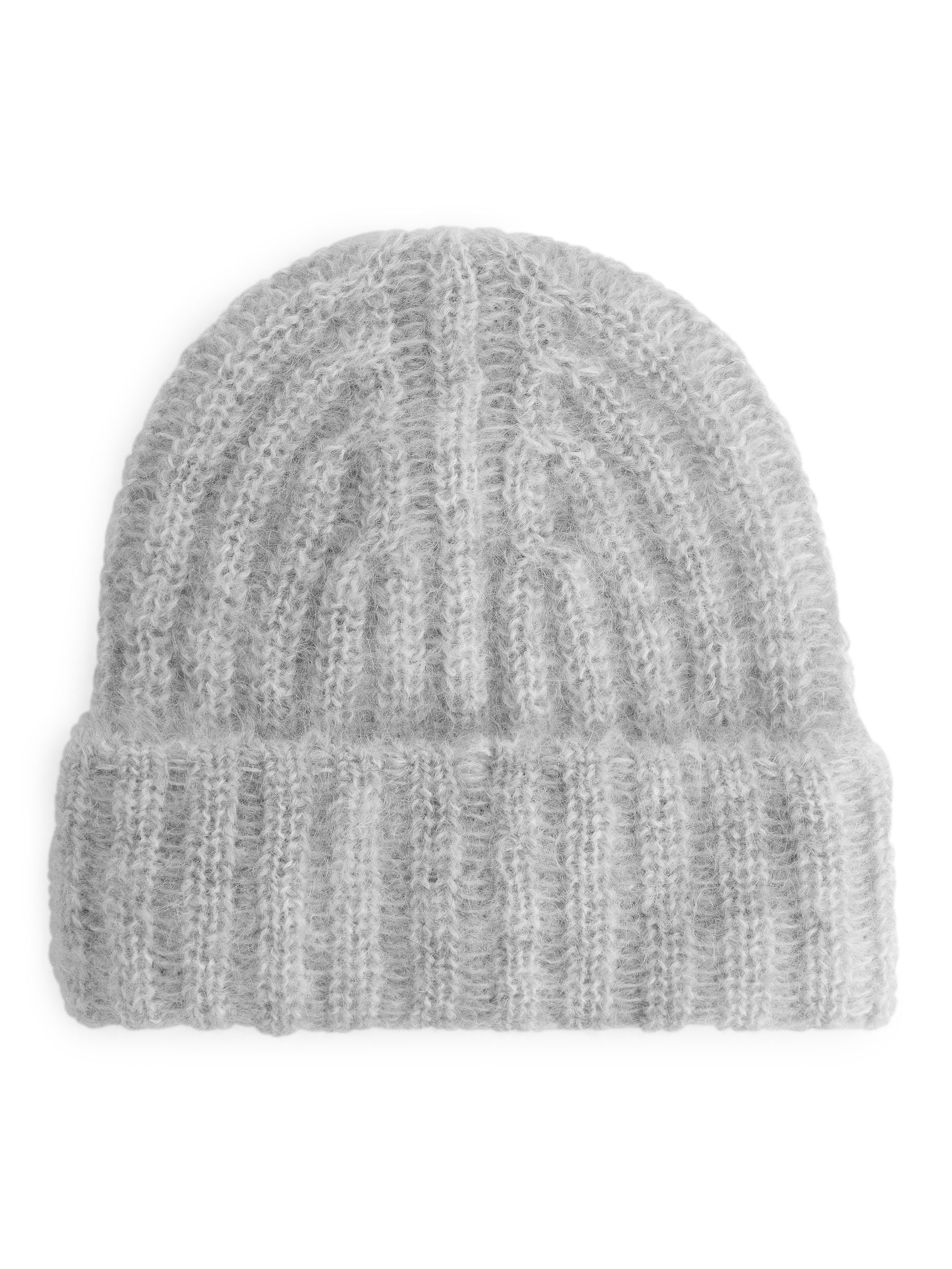 Beanie aus Wolle und Mohair - Hellgrau - Damen - StillMedia/DescriptiveStillLife - 1