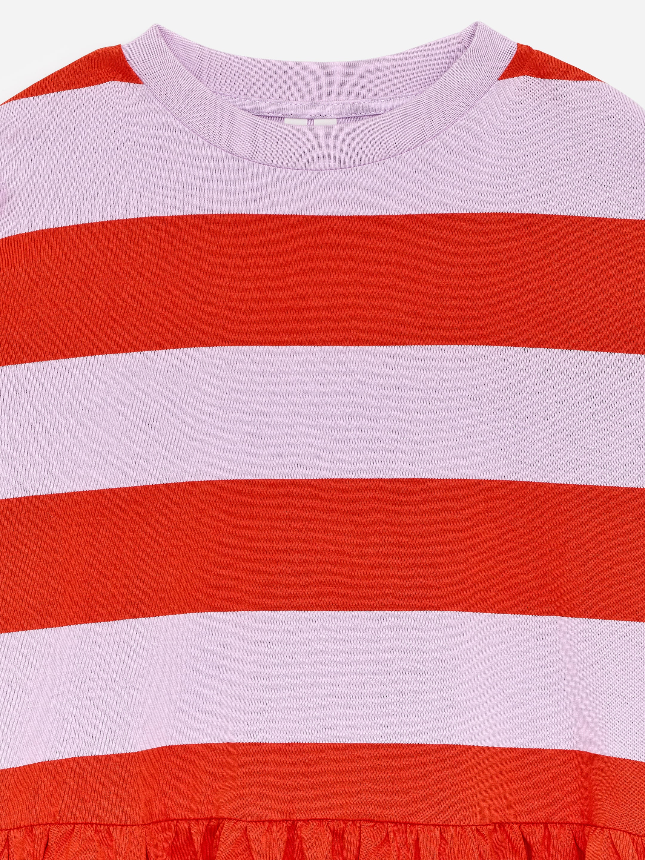 Robe à volants en jersey - Mauve/Rouge - Relaxed fit - Enfant - StillMedia/DescriptiveDetail - 1
